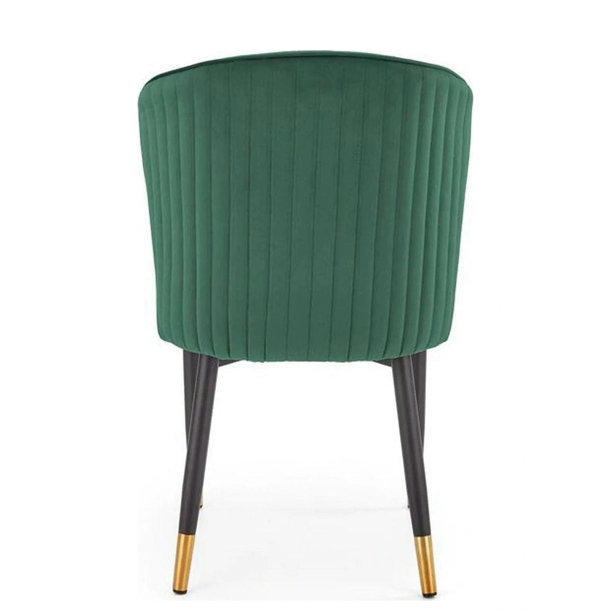 Scaun K446, verde/negru, stofa catifelata/metal, 51x55x86 cm