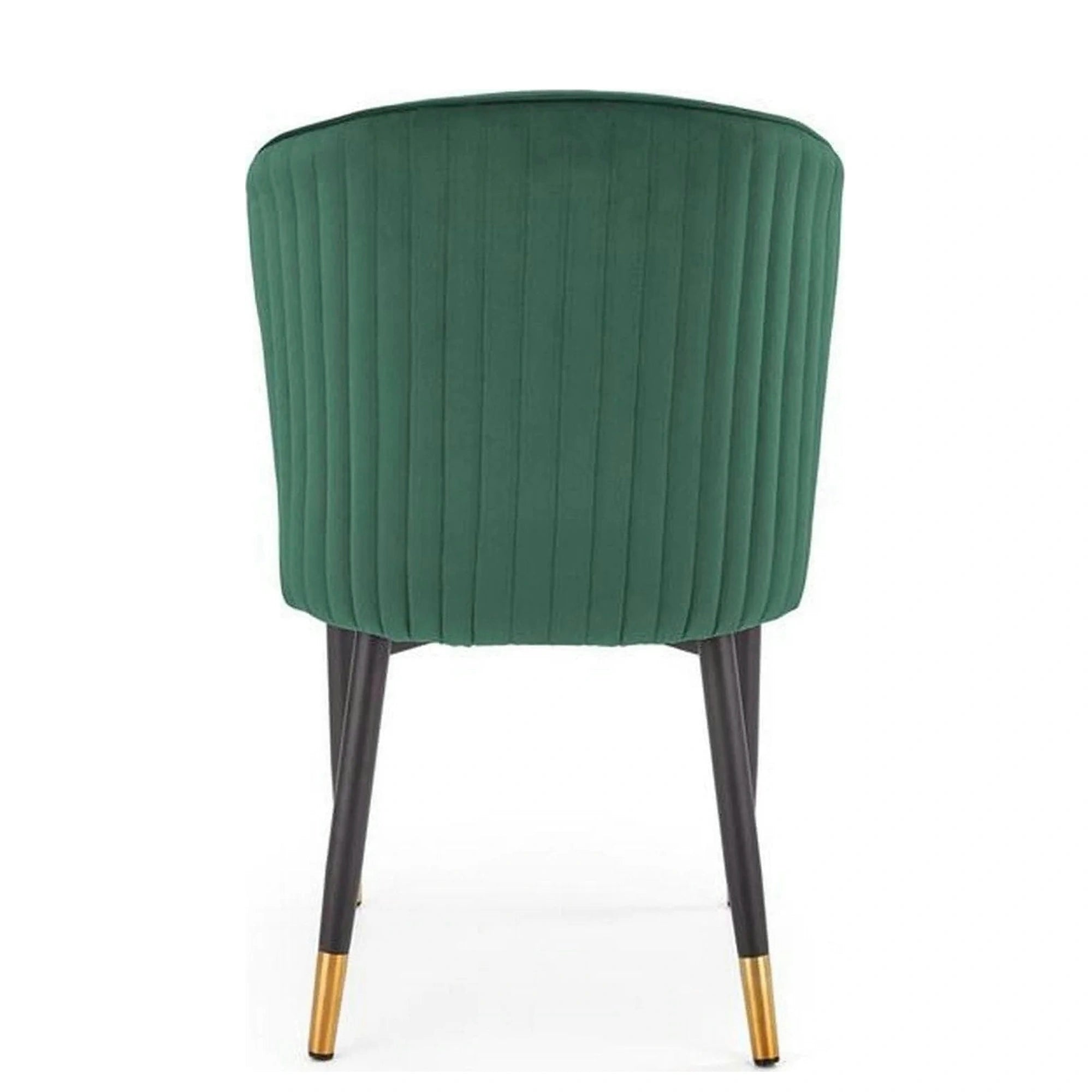 Scaun K446, verde/negru, stofa catifelata/metal, 51x55x86 cm