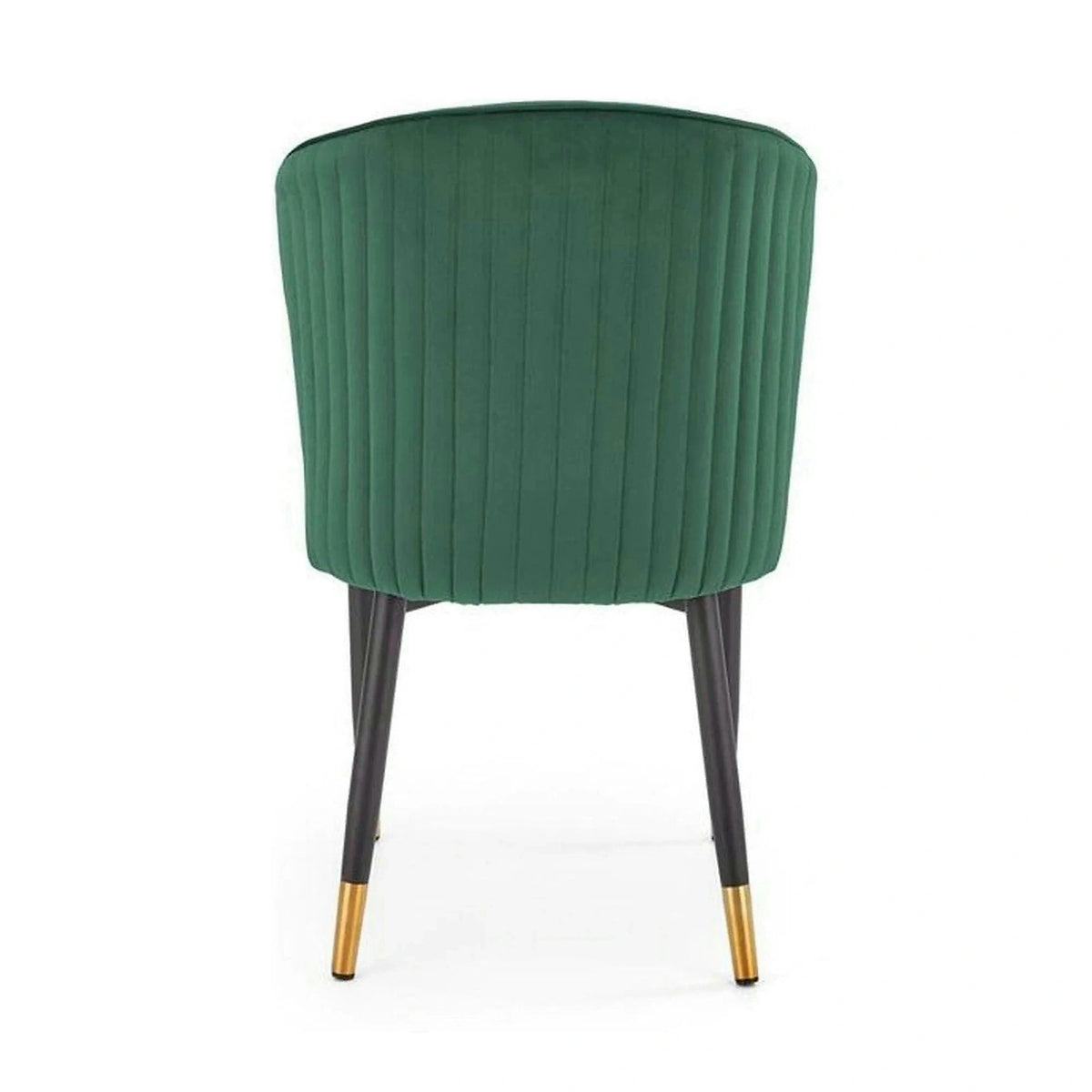 Scaun K446, verde/negru, stofa catifelata/metal, 51x55x86 cm