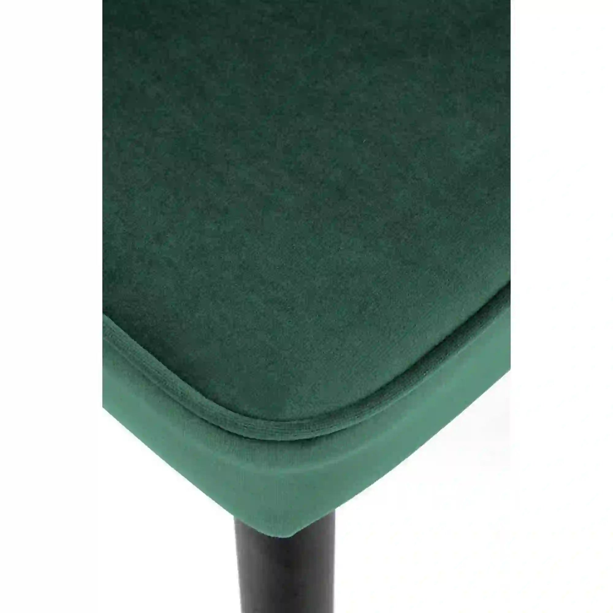 Scaun K446, verde/negru, stofa catifelata/metal, 51x55x86 cm