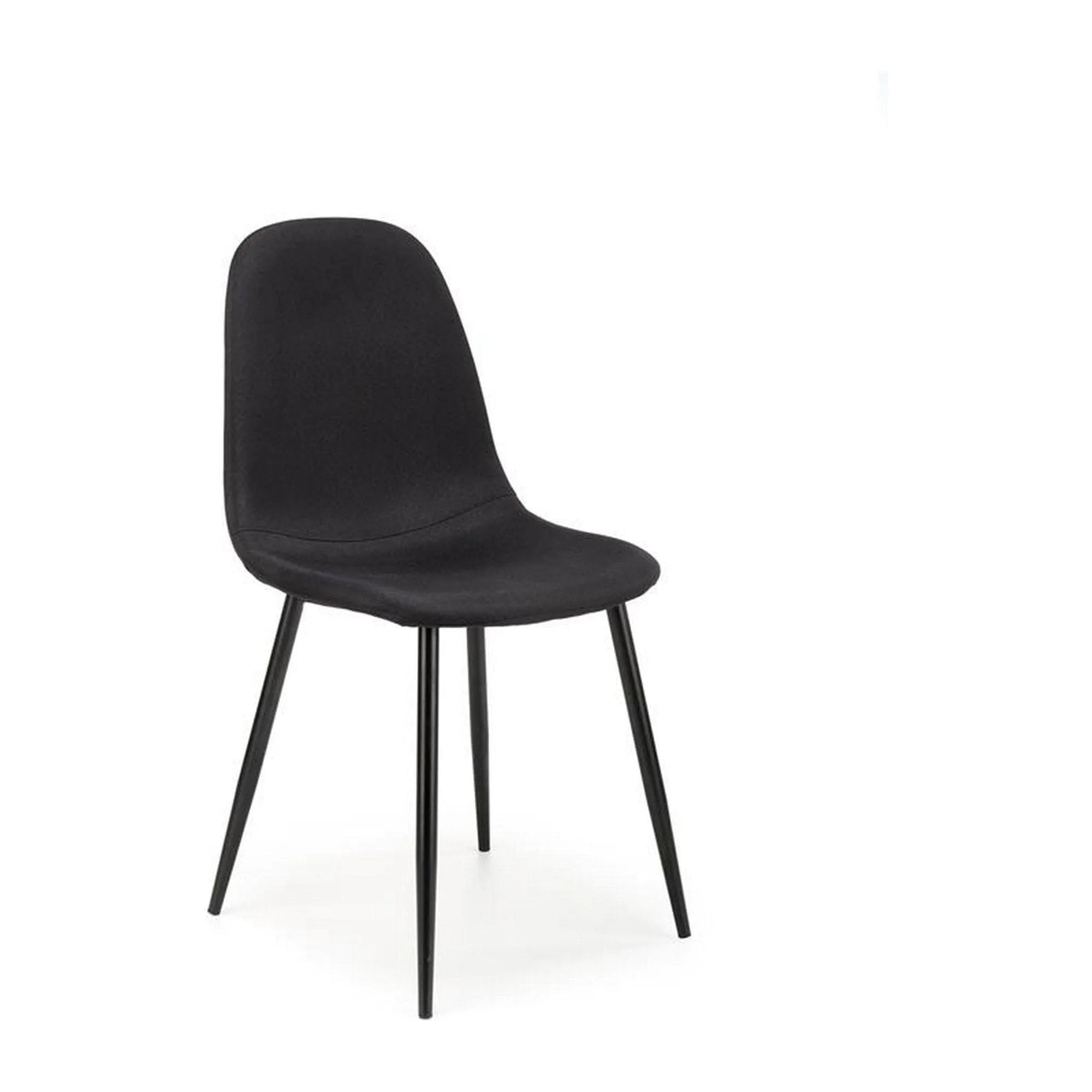 Scaun K449, negru, stofa, 43x47x87 cm