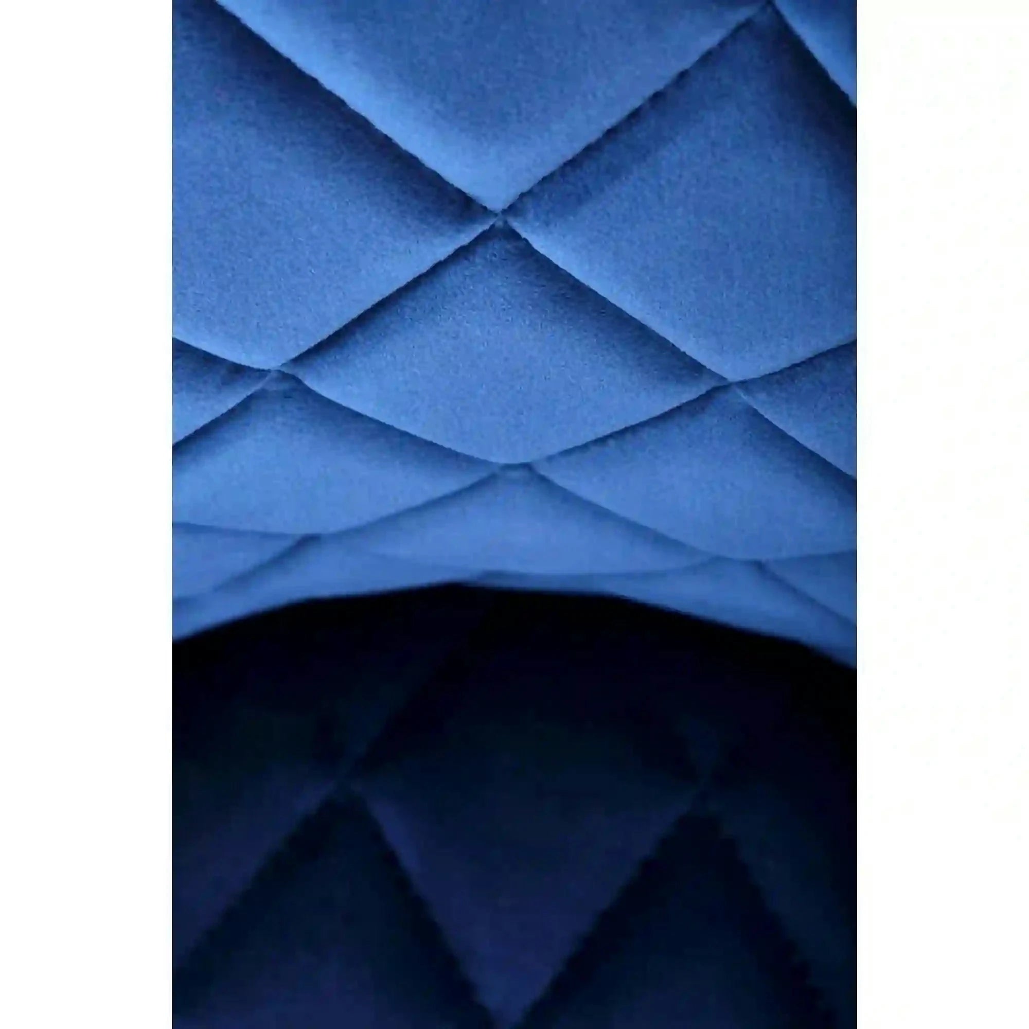 Scaun K450, albastru/negru, stofa catifelata/metal, 44x58x85 cm