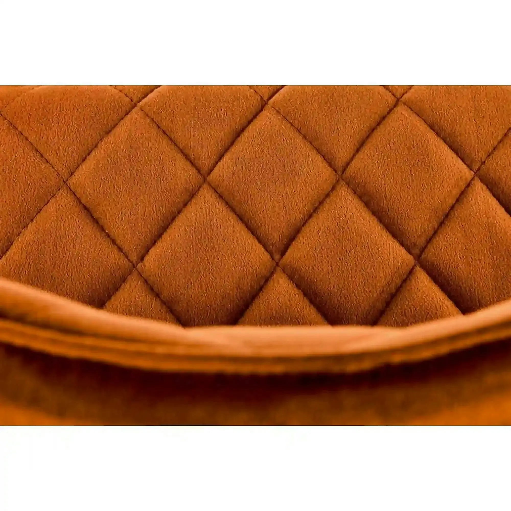 Scaun K450, caramiziu/negru, stofa catifelata/metal, 44x58x85 cm