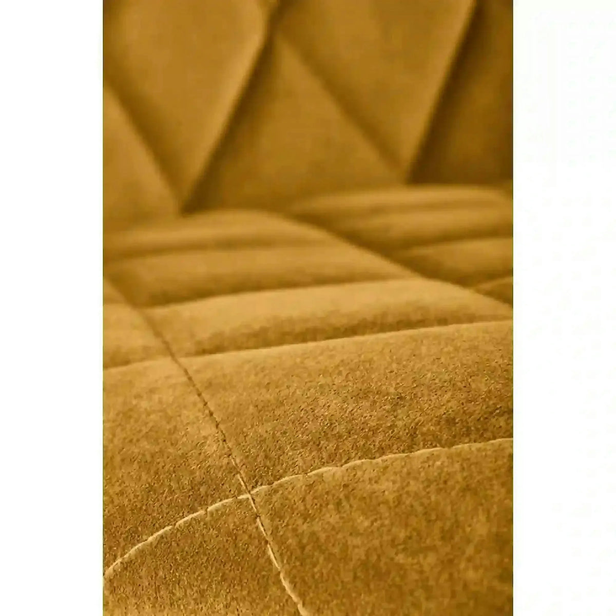 Scaun K450, galben mustar/negru, stofa catifelata/metal, 44x58x85 cm