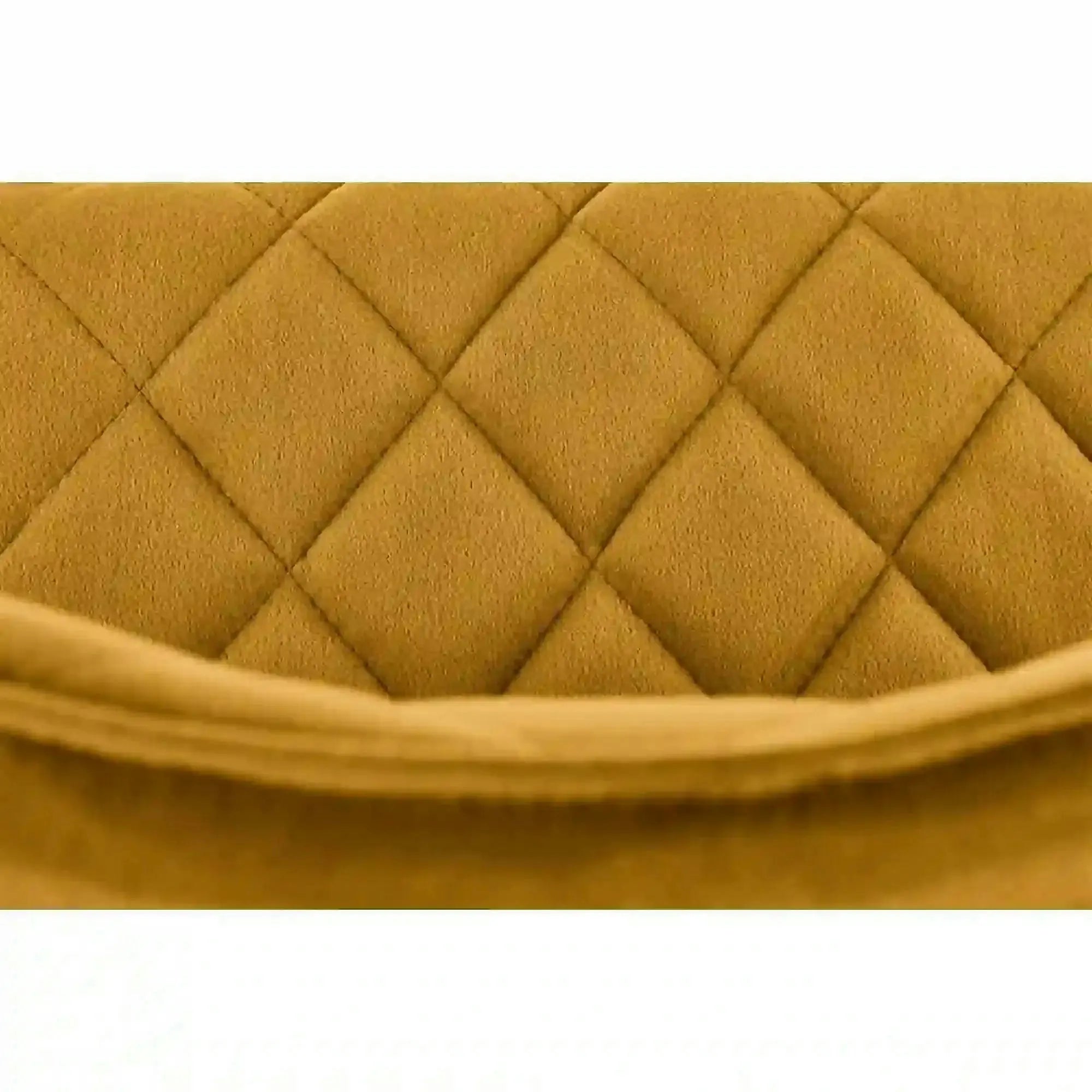 Scaun K450, galben mustar/negru, stofa catifelata/metal, 44x58x85 cm