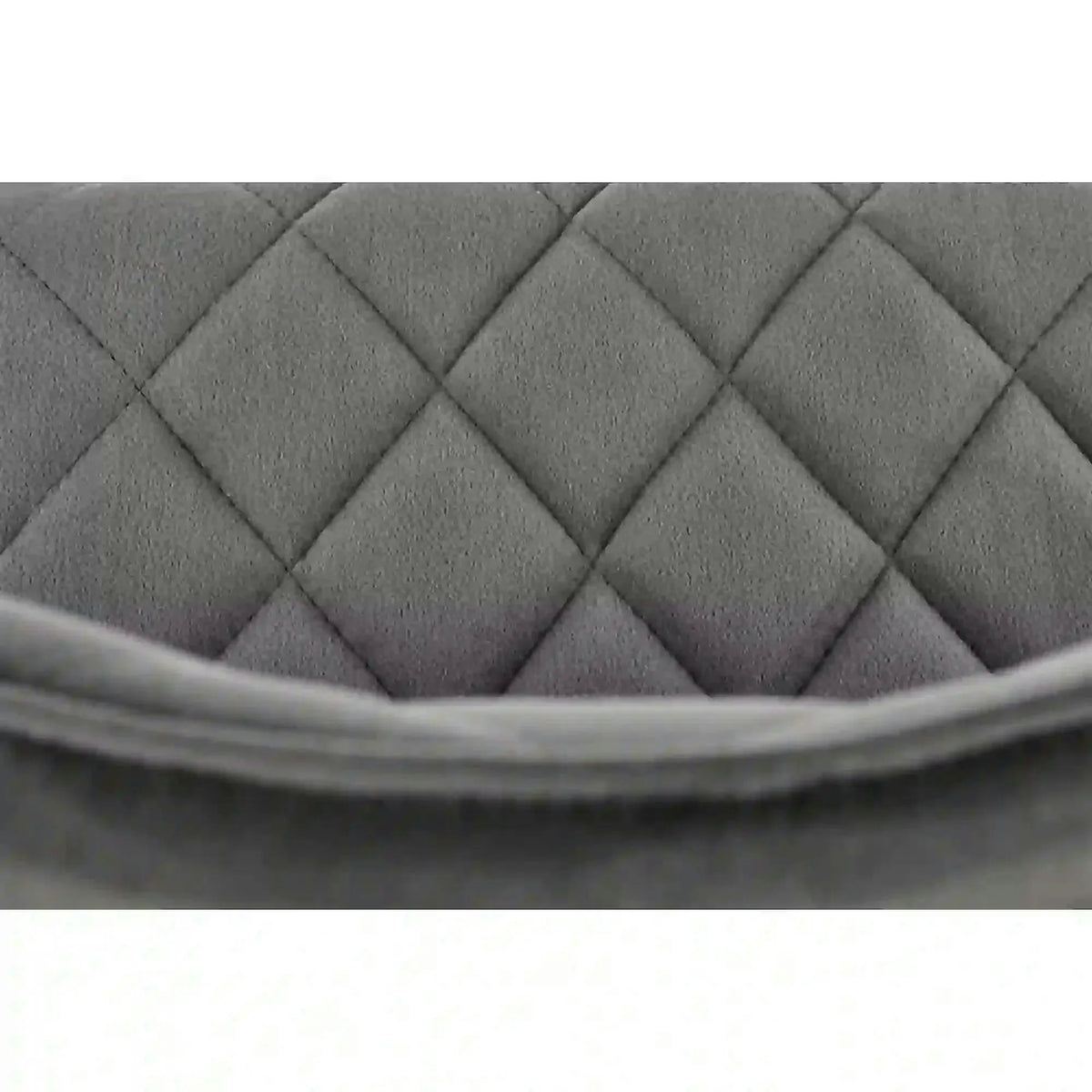 Scaun K450, gri/negru, stofa catifelata/metal, 44x58x85 cm