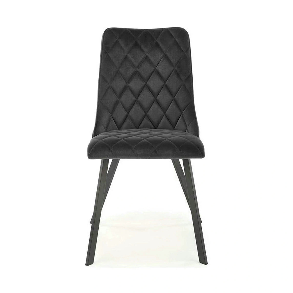 Scaun K450, negru, stofa catifelata/metal, 44x58x85 cm