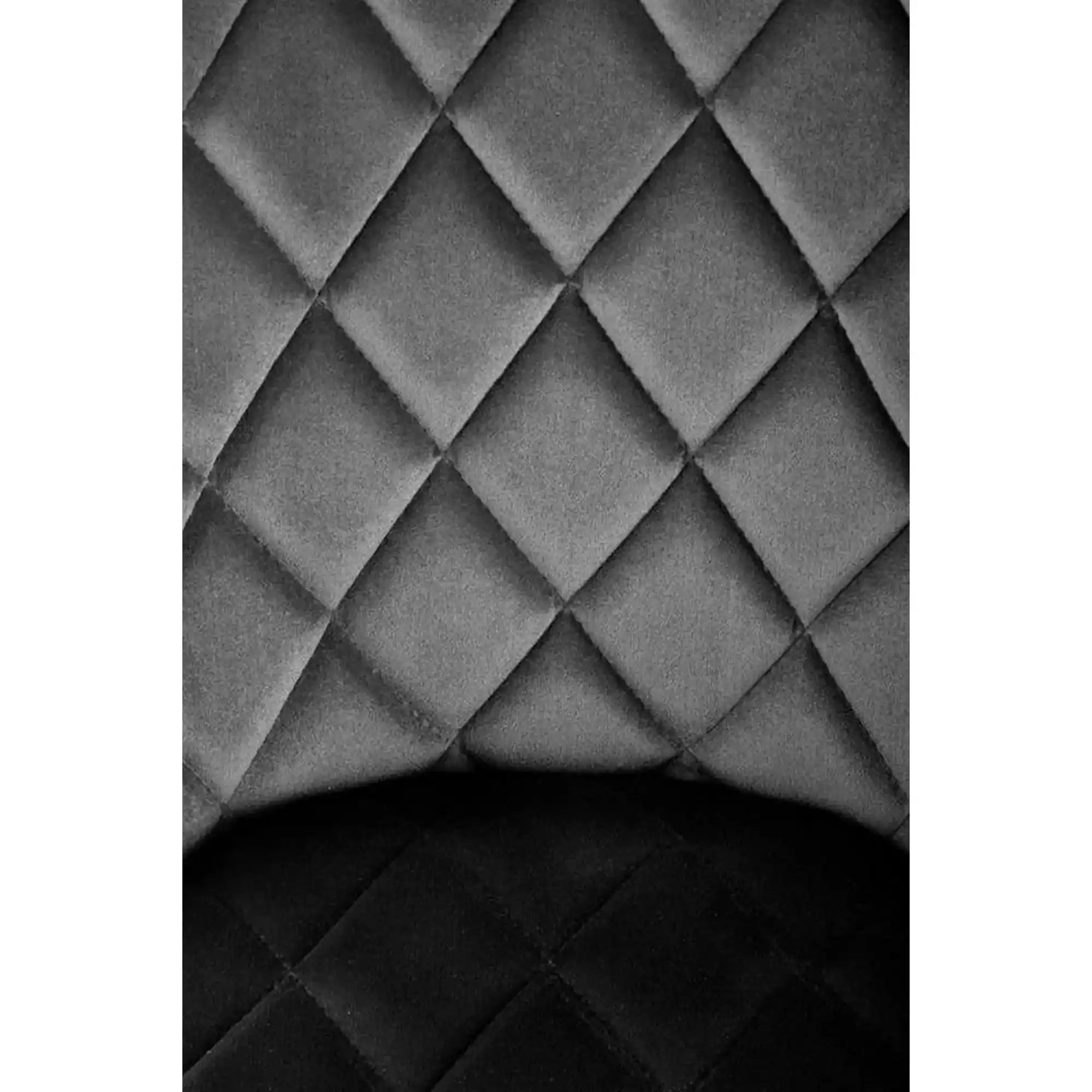 Scaun K450, negru, stofa catifelata/metal, 44x58x85 cm