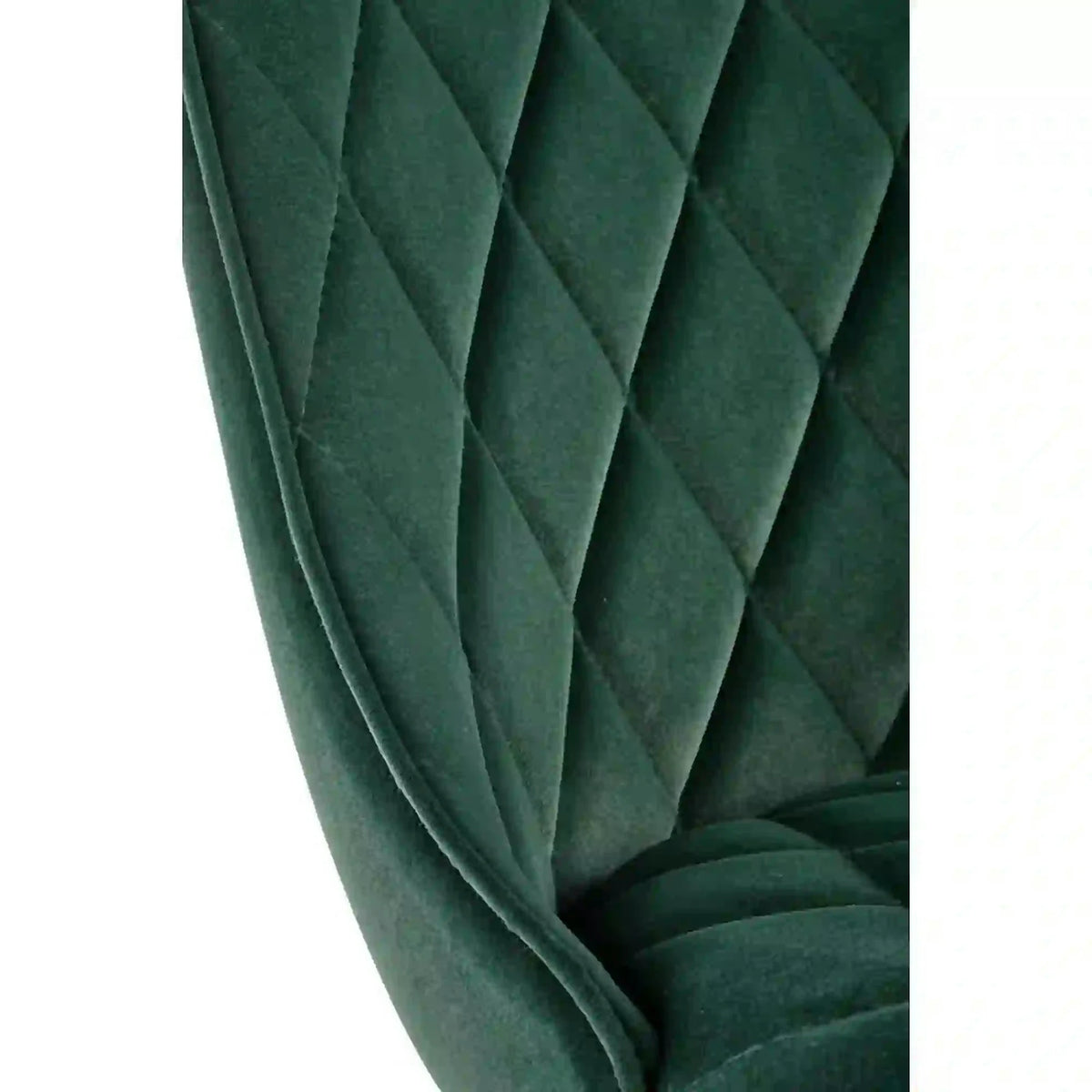 Scaun K450, verde/negru, stofa catifelata/metal, 44x58x85 cm