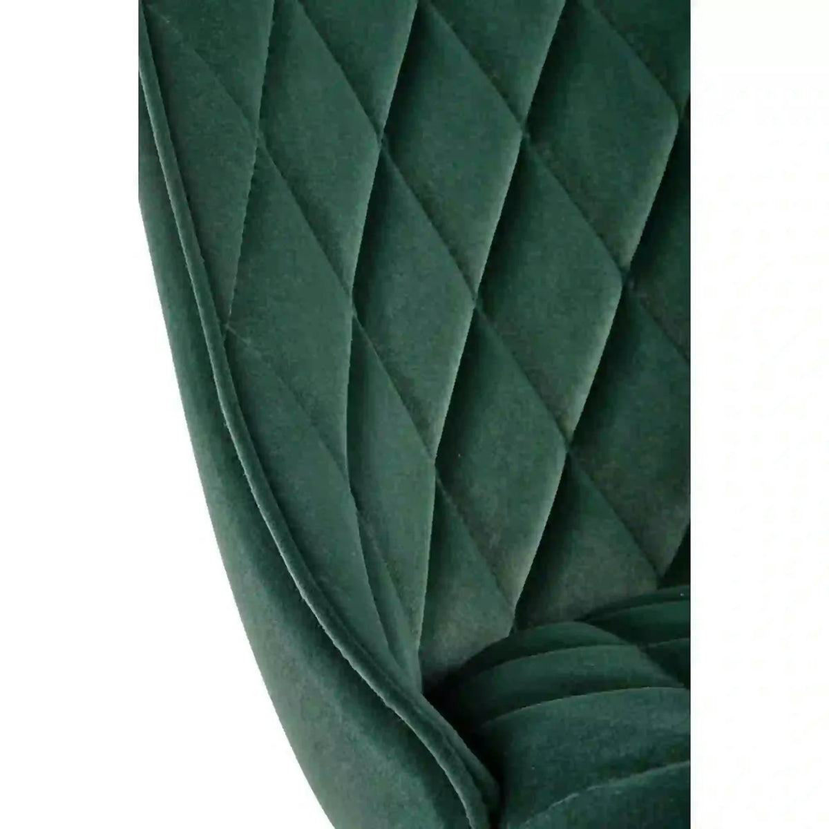 Scaun K450, verde/negru, stofa catifelata/metal, 44x58x85 cm