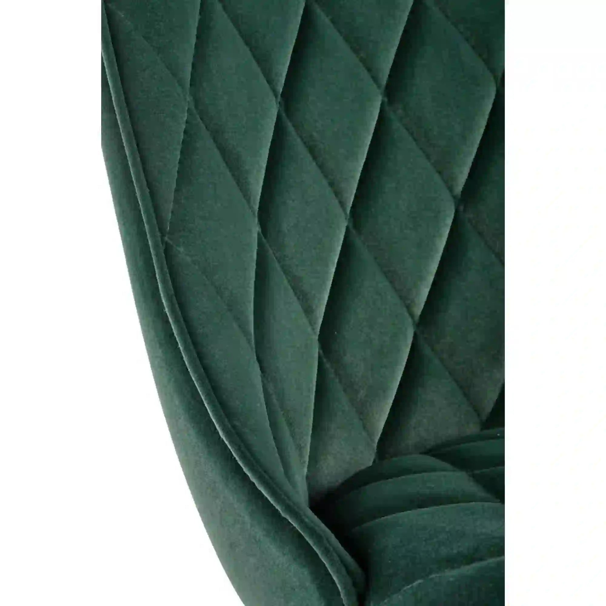 Scaun K450, verde/negru, stofa catifelata/metal, 44x58x85 cm