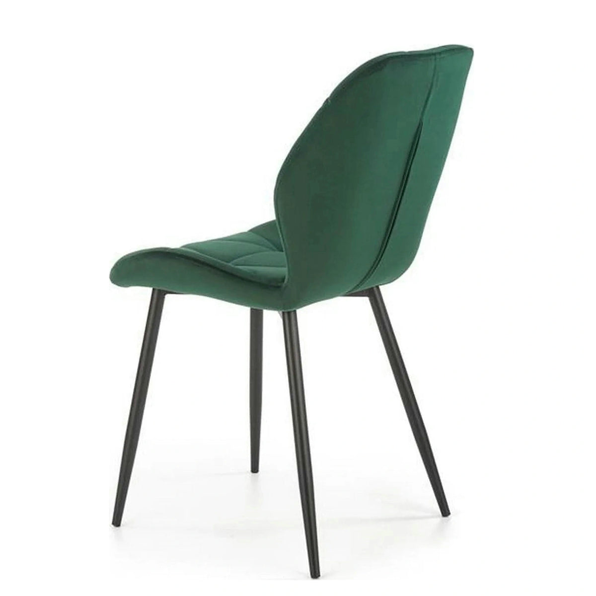 Scaun K453, verde, stofa catifelata/metal, 48x53x86 cm