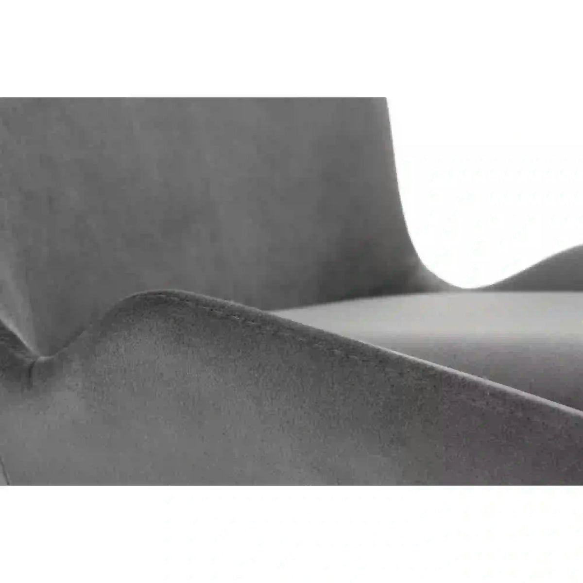 Scaun K454, gri/negru, stofa catifelata/metal, 46x55x83 CM