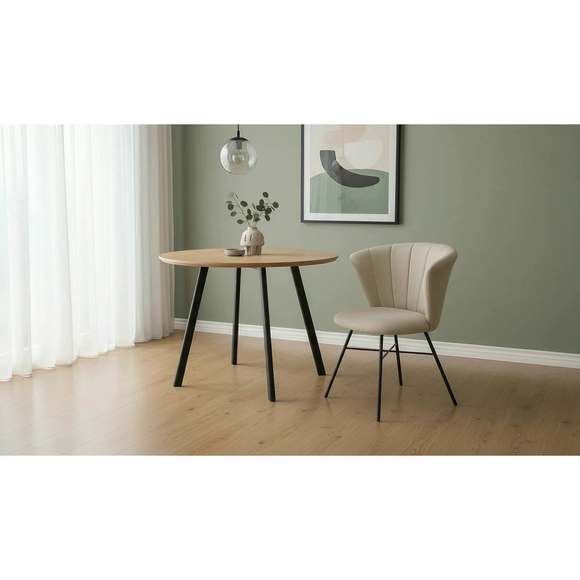 Scaun K459, bej/negru, stofa clasica/otel, 60x59x79 cm
