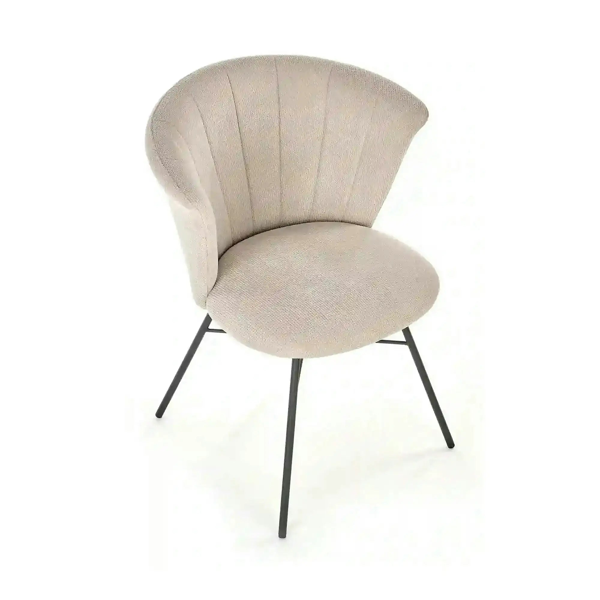Scaun K459, bej/negru, stofa clasica/otel, 60x59x79 cm