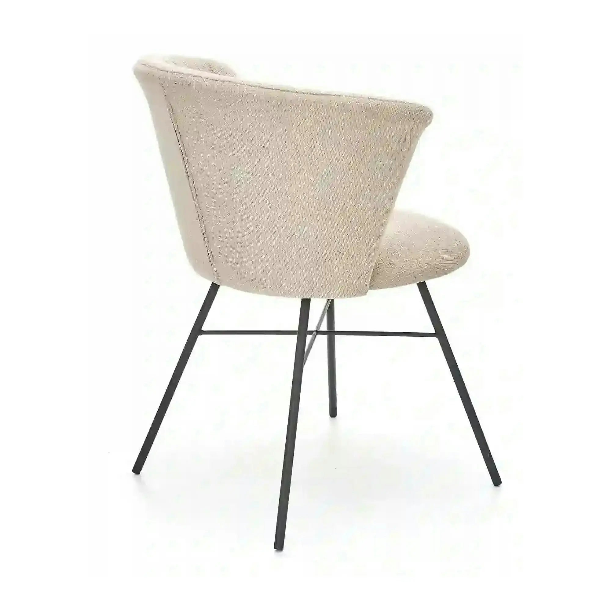 Scaun K459, bej/negru, stofa clasica/otel, 60x59x79 cm