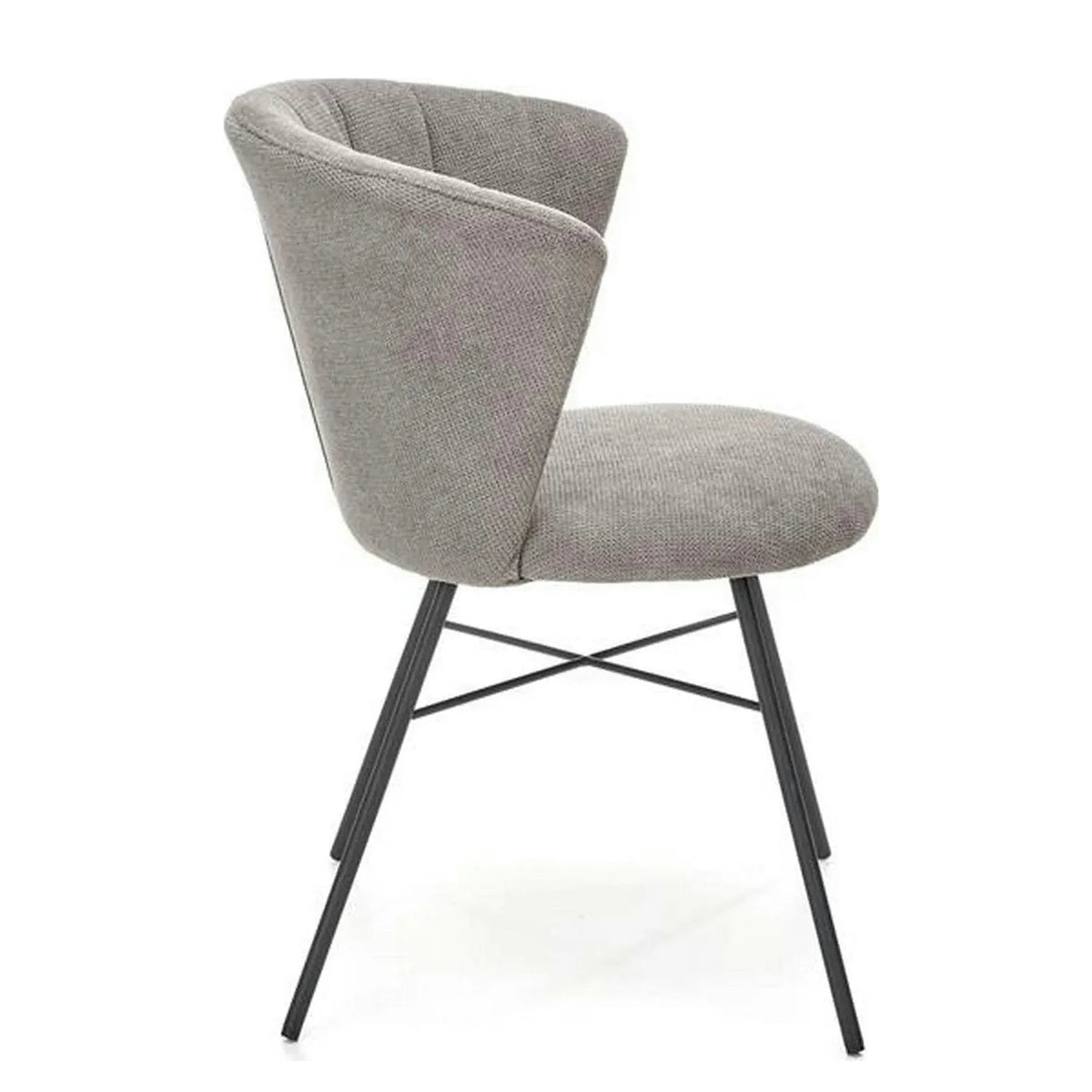 Scaun K459, gri/negru, stofa clasica/metal, 60x59x78 cm