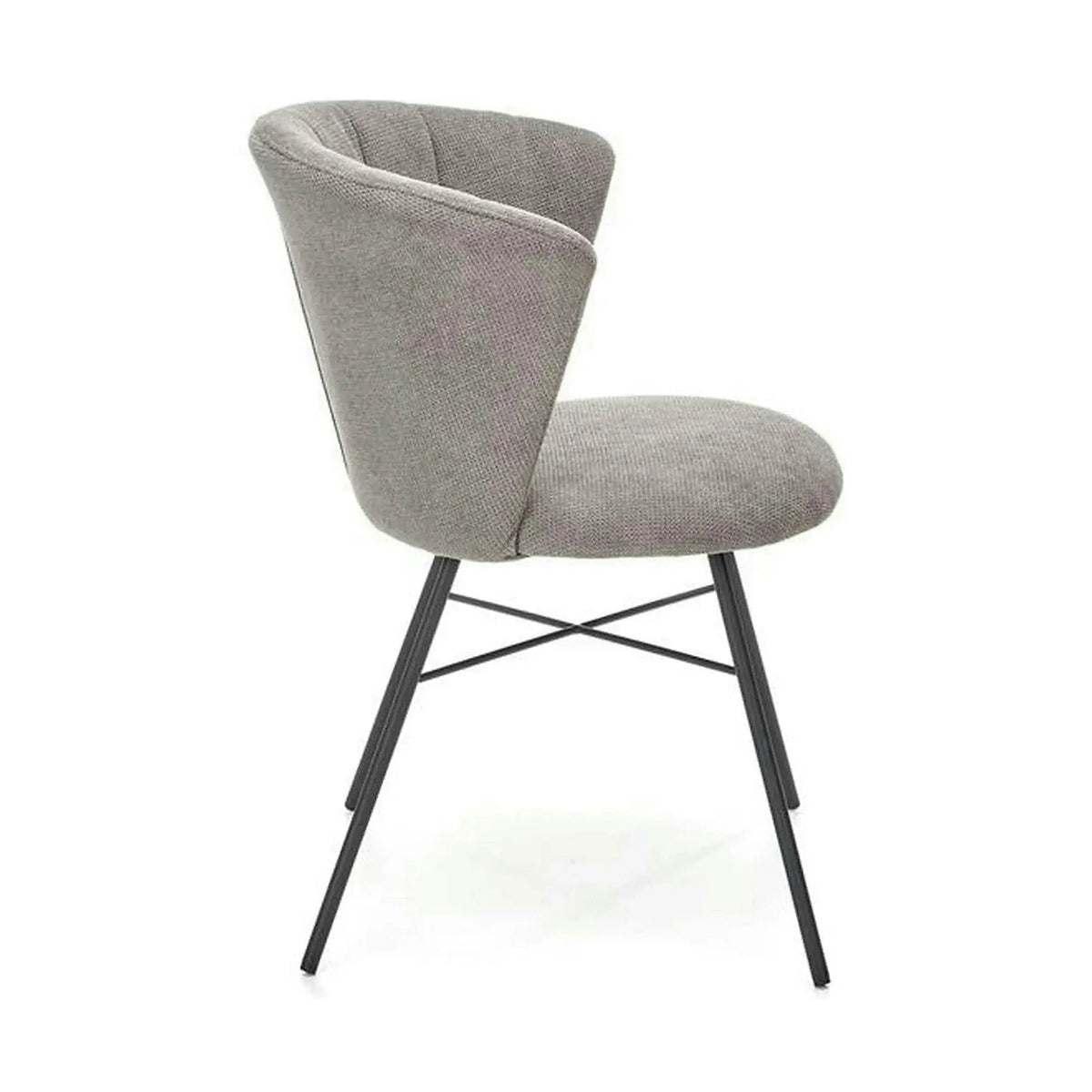 Scaun K459, gri/negru, stofa clasica/metal, 60x59x78 cm