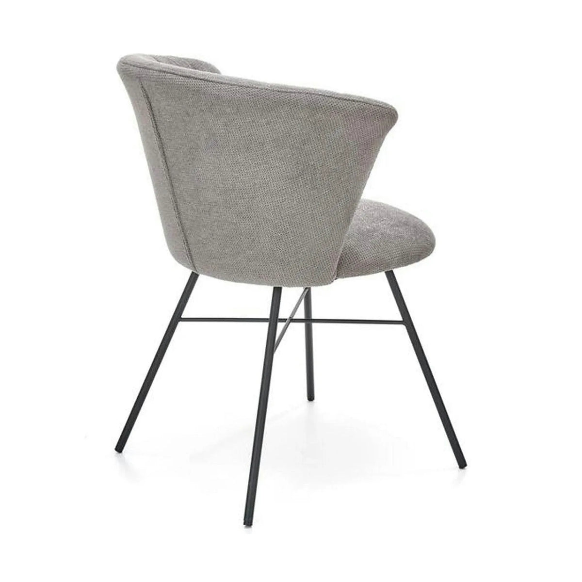 Scaun K459, gri/negru, stofa clasica/metal, 60x59x78 cm