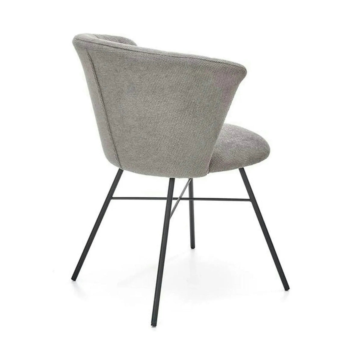 Scaun K459, gri/negru, stofa clasica/metal, 60x59x78 cm
