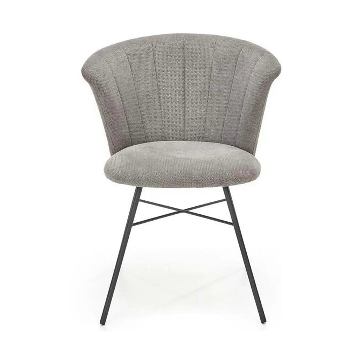 Scaun K459, gri/negru, stofa clasica/metal, 60x59x78 cm