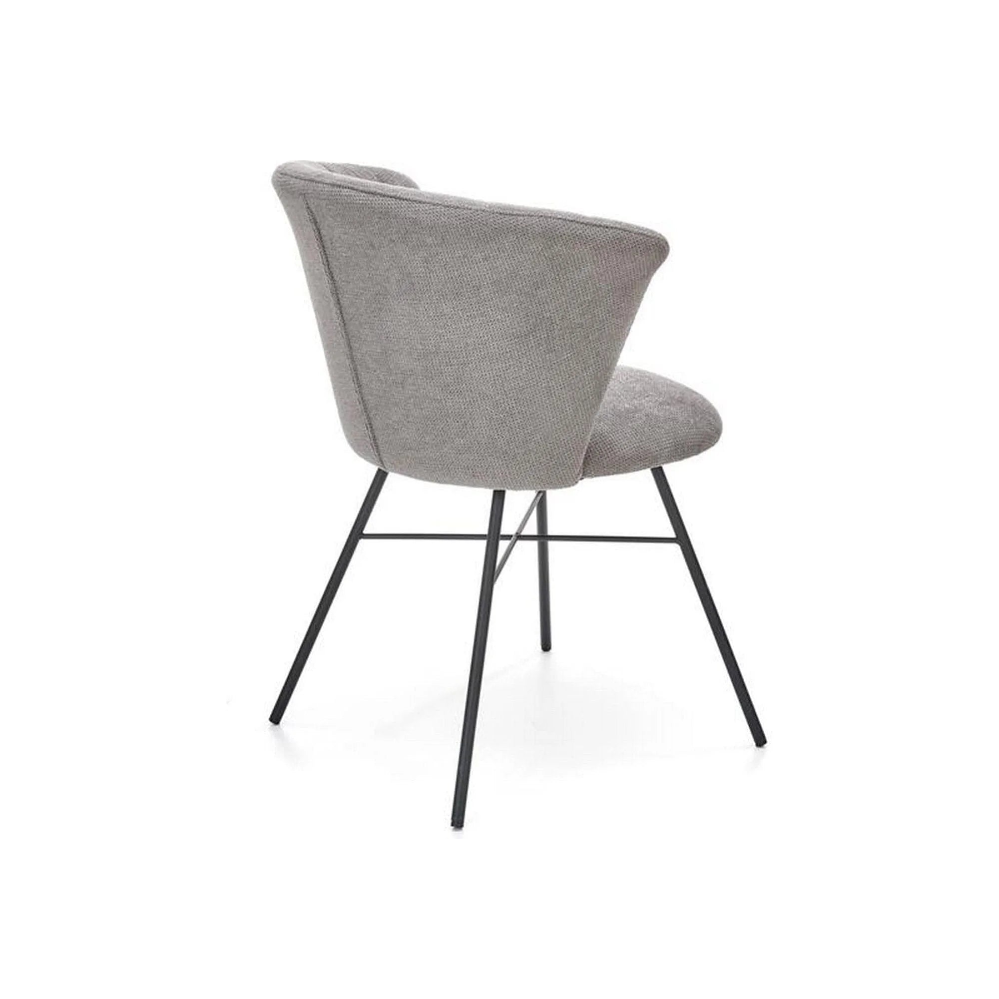 Scaun K459, gri/negru, stofa clasica/metal, 60x59x78 cm