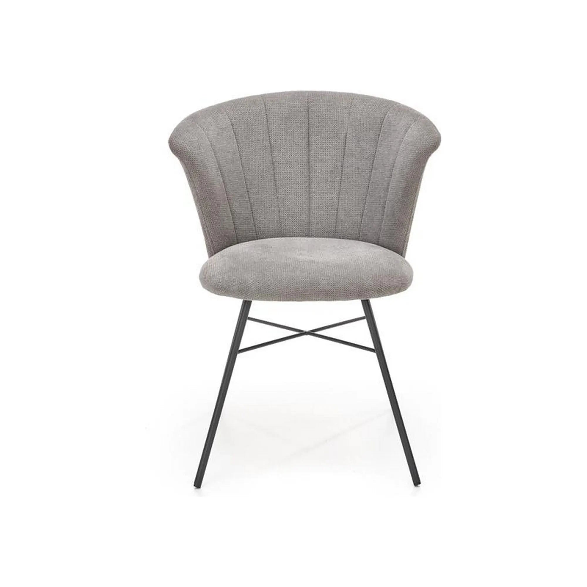 Scaun K459, gri/negru, stofa clasica/metal, 60x59x78 cm