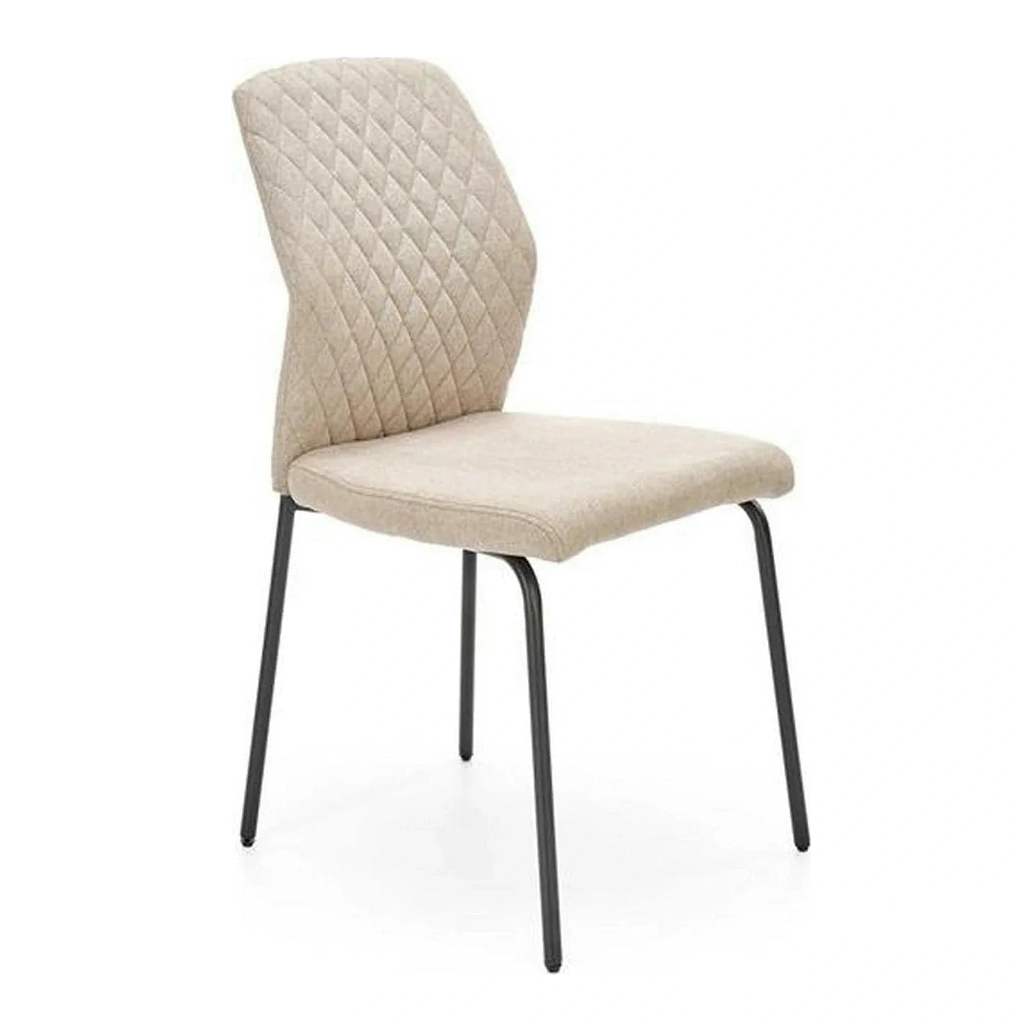 Scaun K461, bej/negru, stofa clasica, 46x56x92 cm