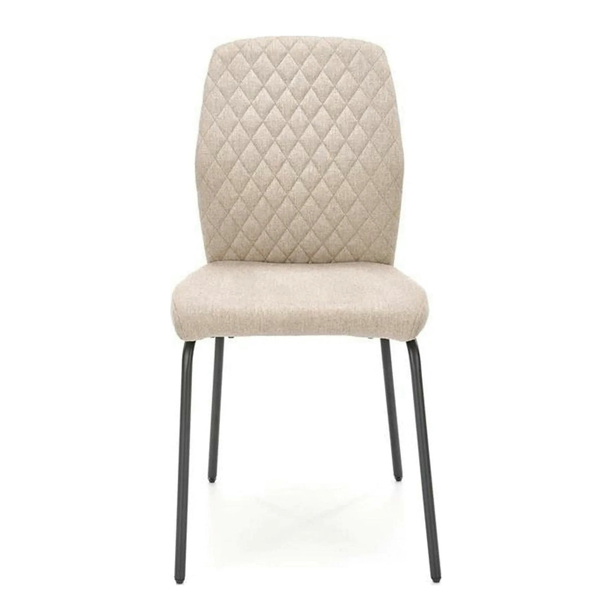 Scaun K461, bej/negru, stofa clasica, 46x56x92 cm