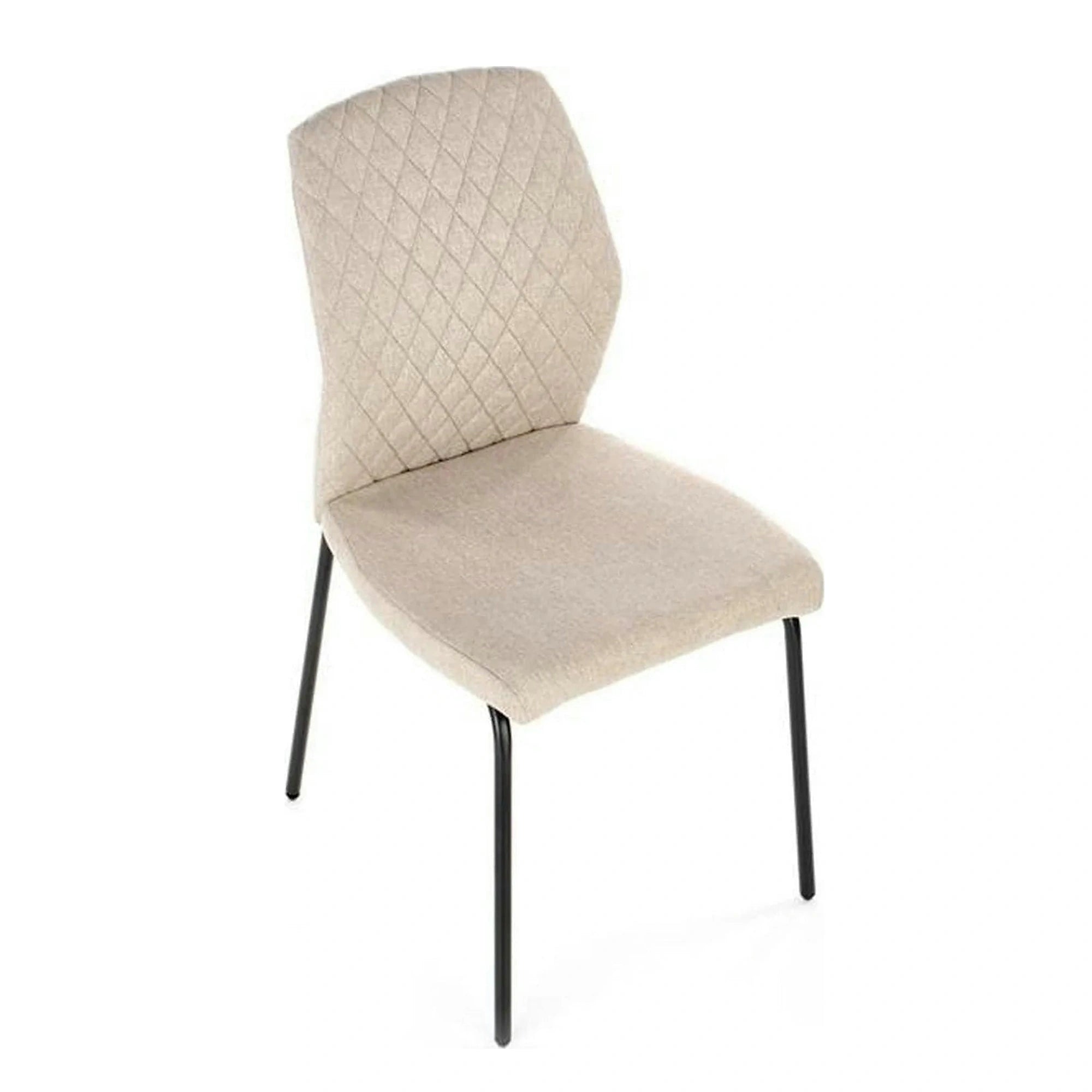 Scaun K461, bej/negru, stofa clasica, 46x56x92 cm