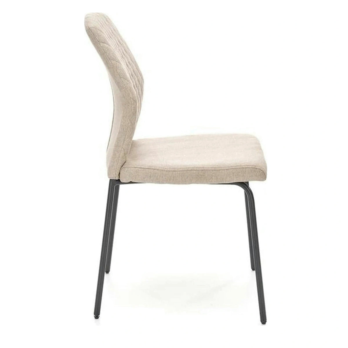 Scaun K461, bej/negru, stofa clasica, 46x56x92 cm