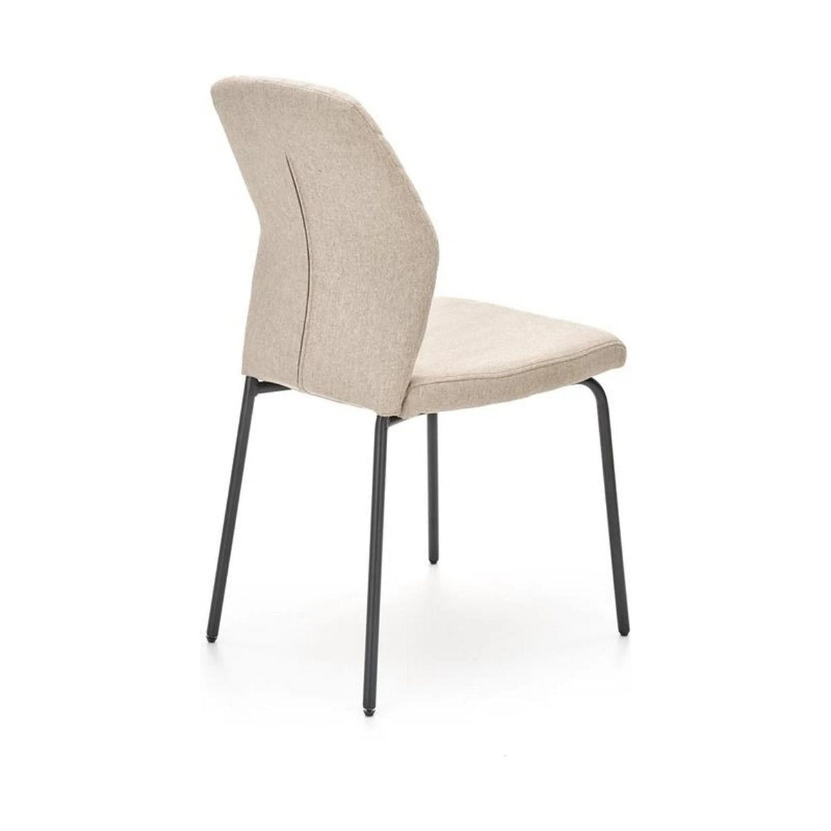 Scaun K461, bej/negru, stofa clasica, 46x56x92 cm