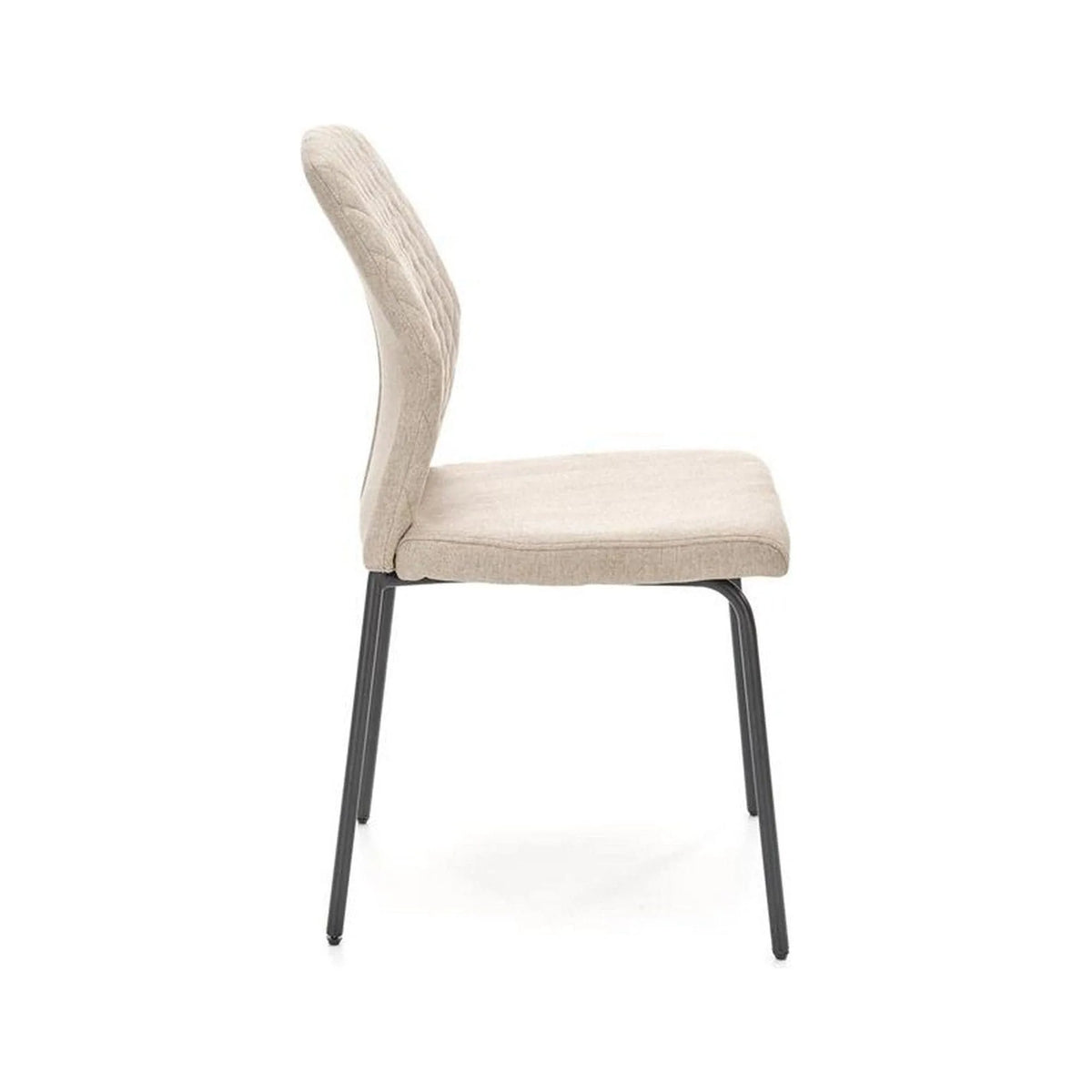 Scaun K461, bej/negru, stofa clasica, 46x56x92 cm