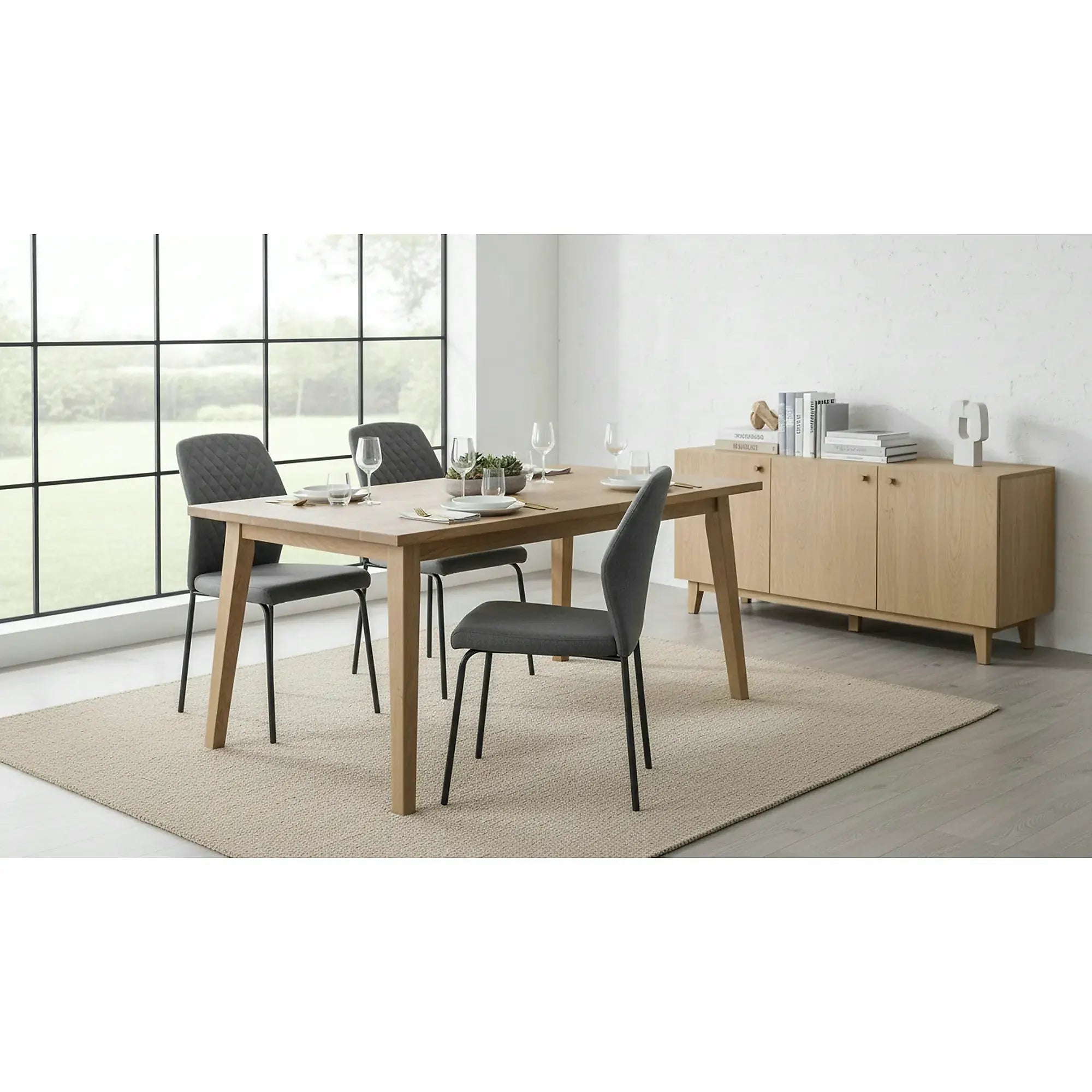 Scaun K461, gri/negru, stofa clasica, 46x56x92 cm
