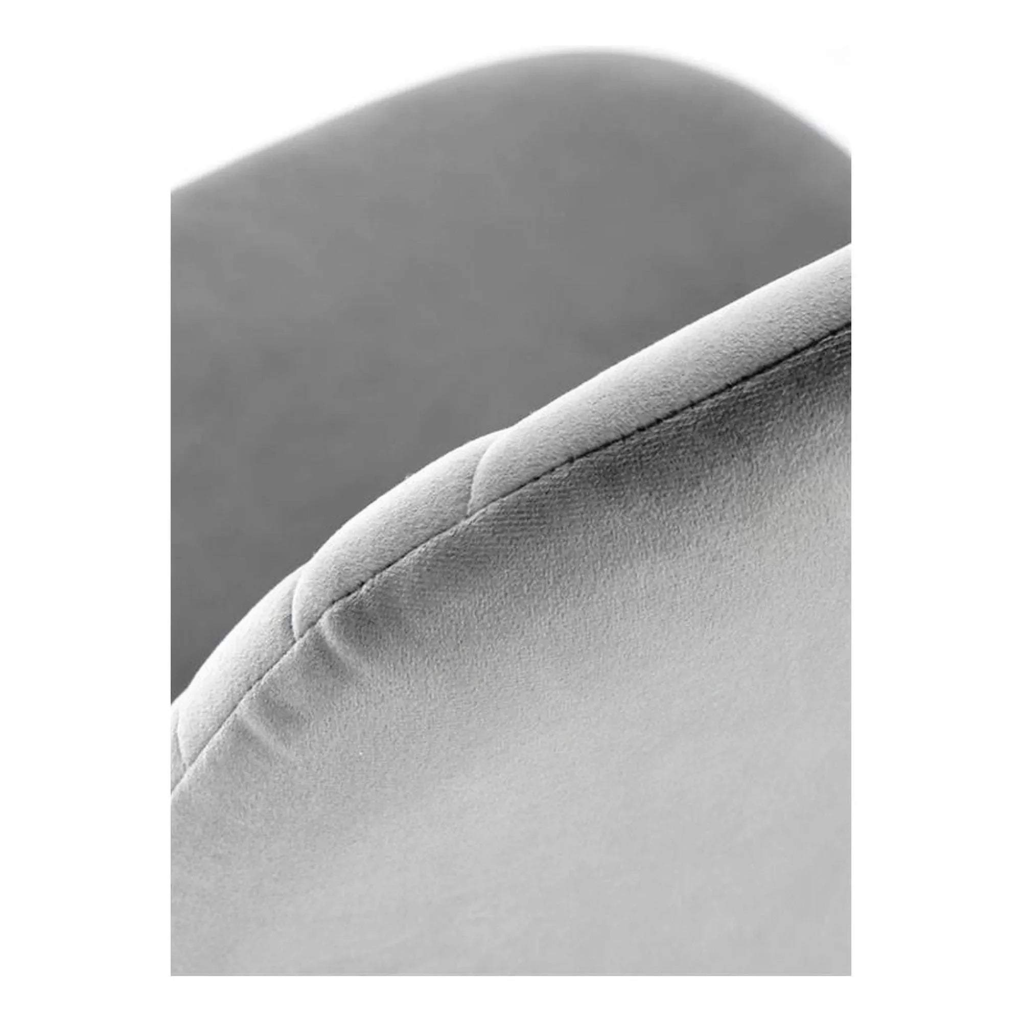 Scaun K462, gri/negru, stofa catifelata/metal, 45x57x82 cm