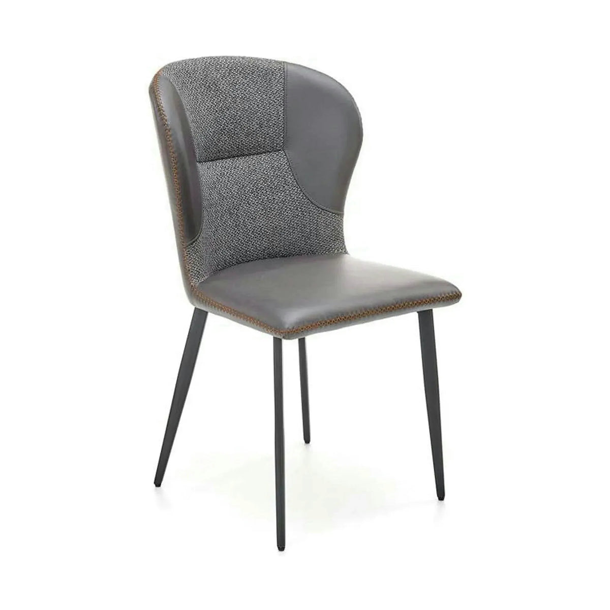 Scaun K466, gri/negru, stofa/piele ecologica, 50x58x89 cm