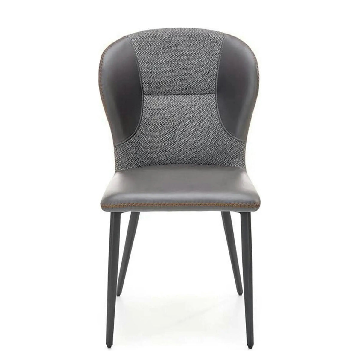 Scaun K466, gri/negru, stofa/piele ecologica, 50x58x89 cm