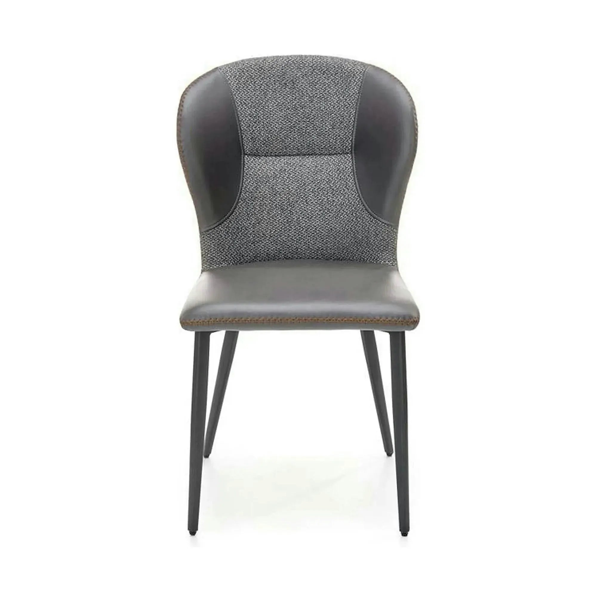 Scaun K466, gri/negru, stofa/piele ecologica, 50x58x89 cm