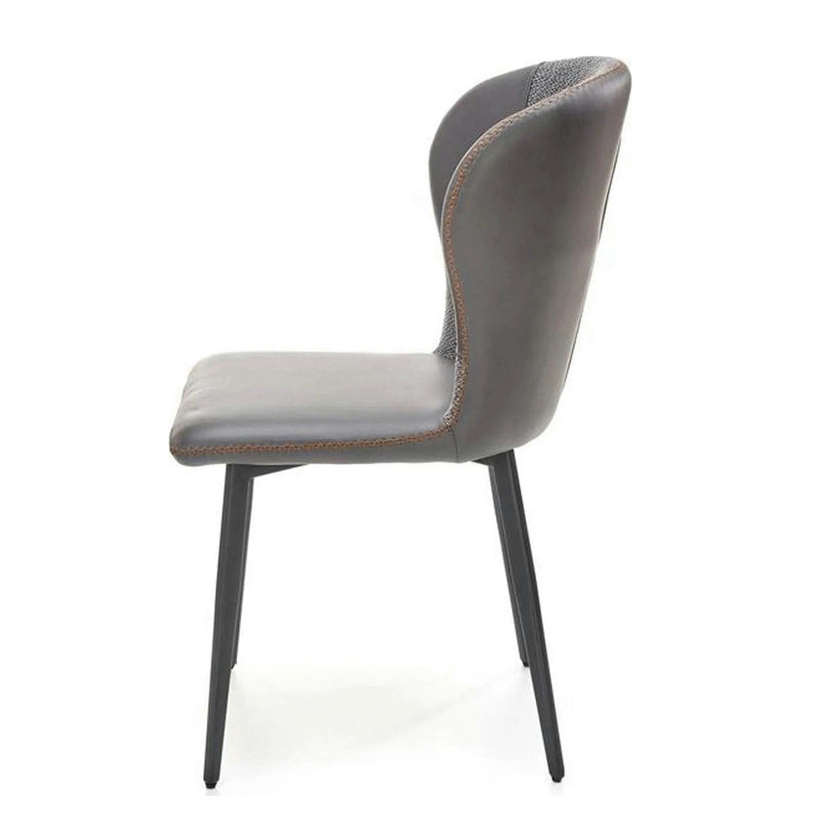 Scaun K466, gri/negru, stofa/piele ecologica, 50x58x89 cm