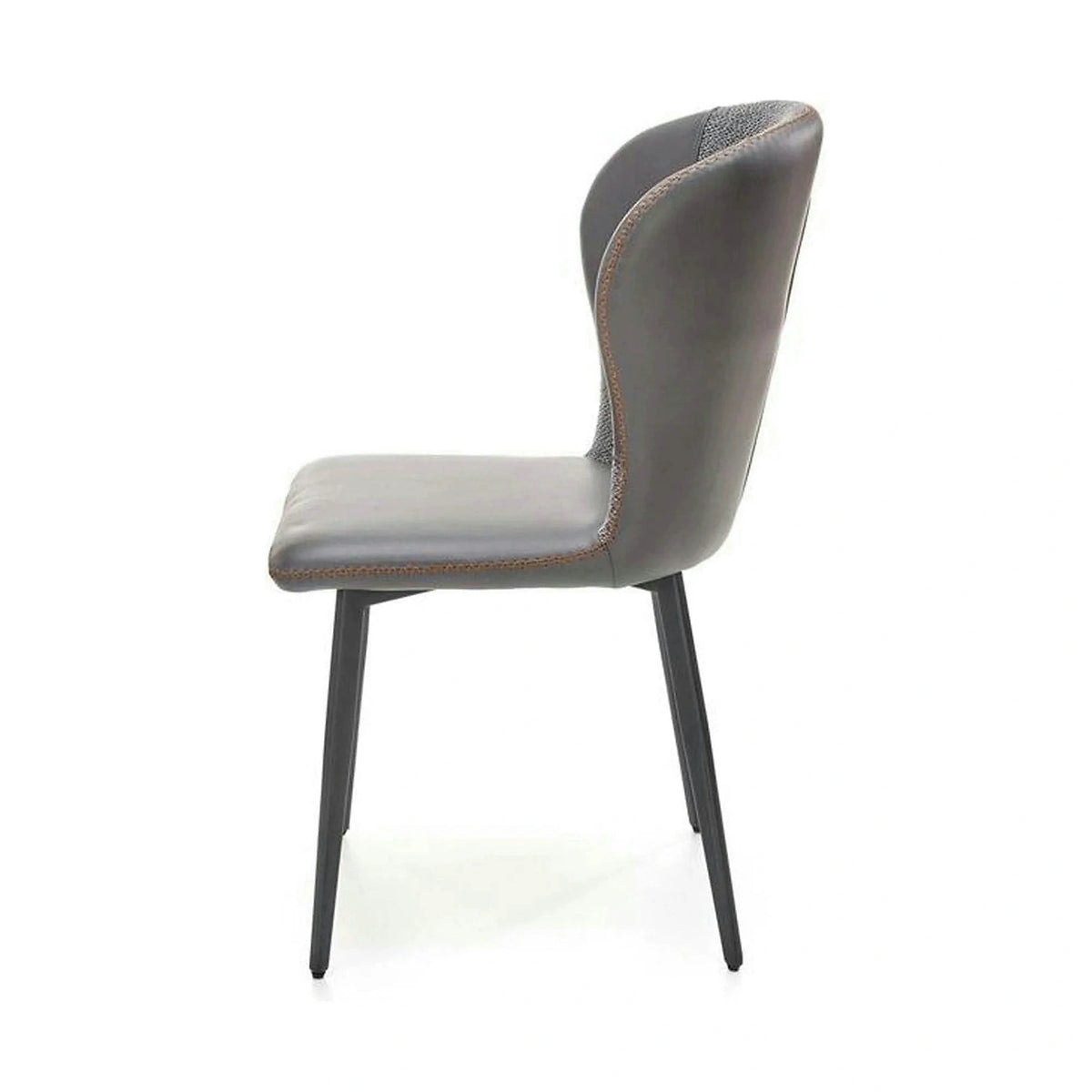 Scaun K466, gri/negru, stofa/piele ecologica, 50x58x89 cm