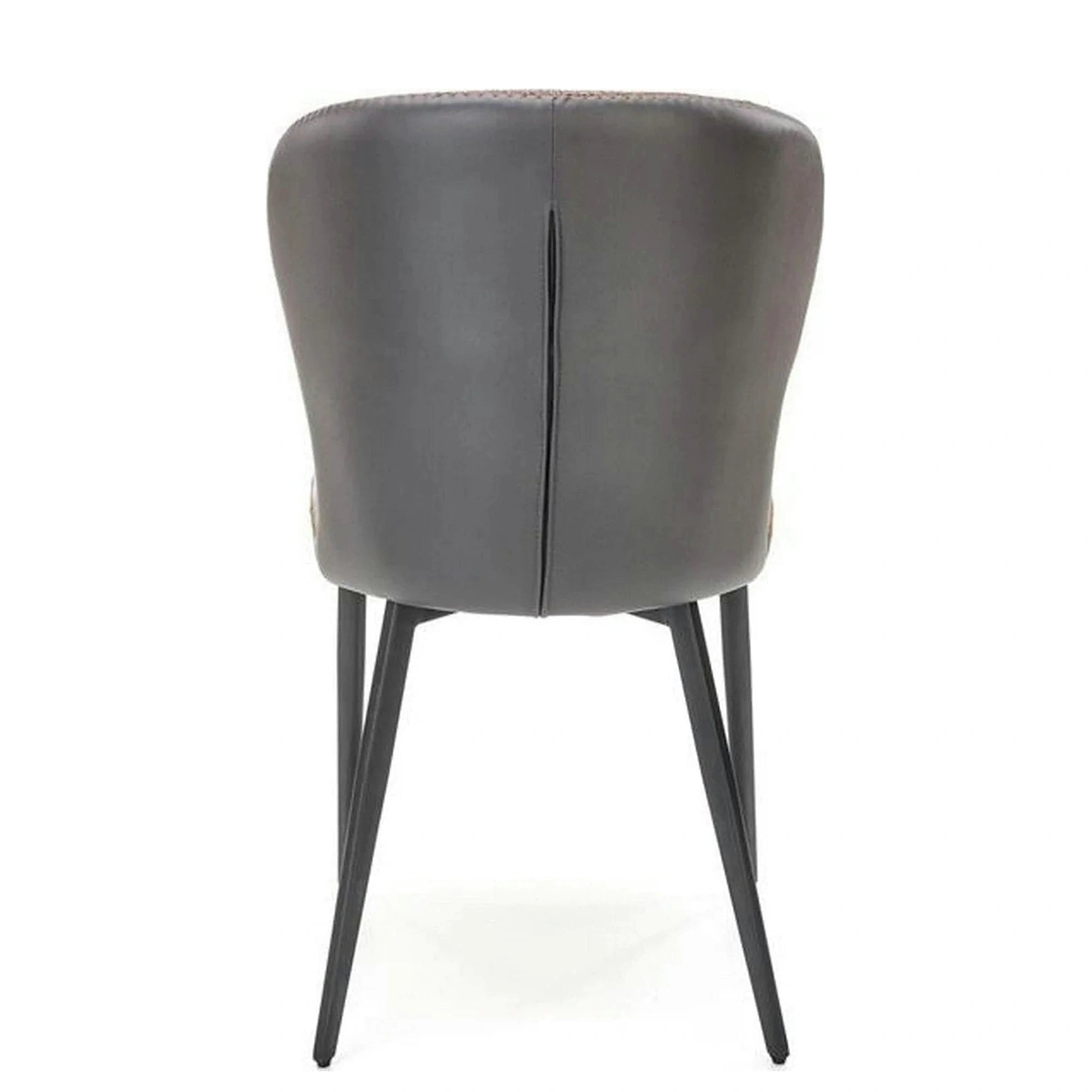 Scaun K466, gri/negru, stofa/piele ecologica, 50x58x89 cm