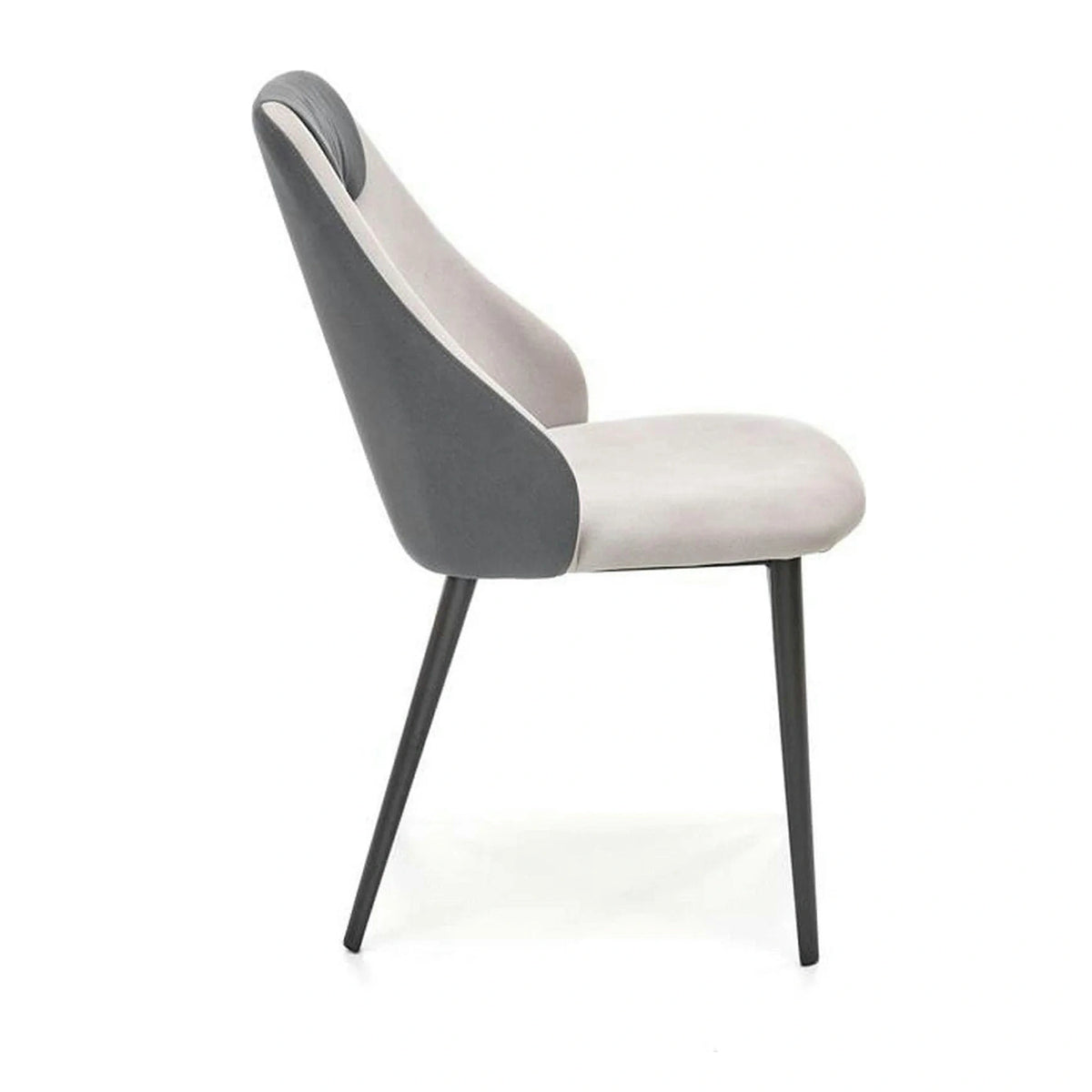 Scaun K470, gri/negru, stofa clasica/metal, 48x62x85 cm