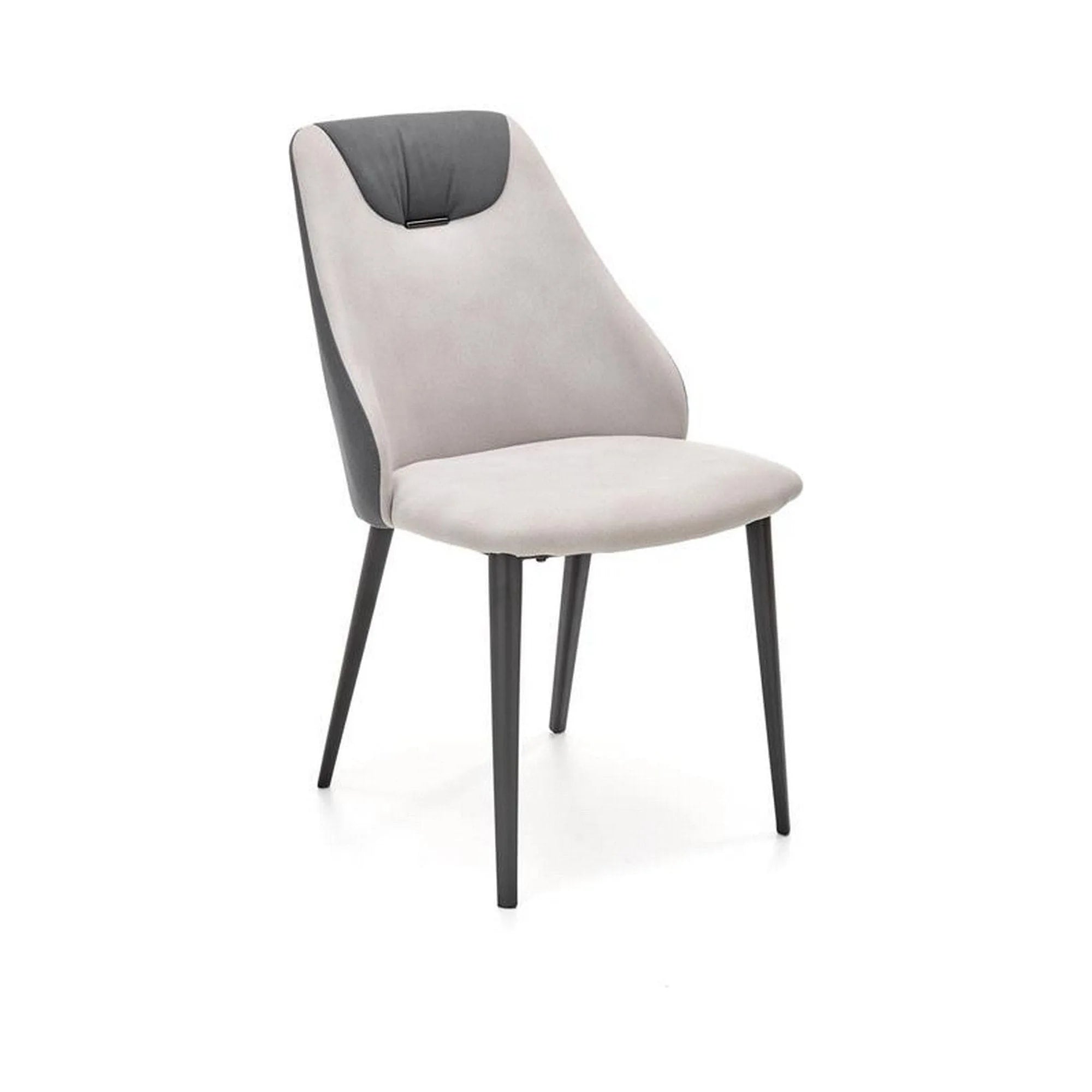 Scaun K470, gri/negru, stofa clasica/metal, 48x62x85 cm