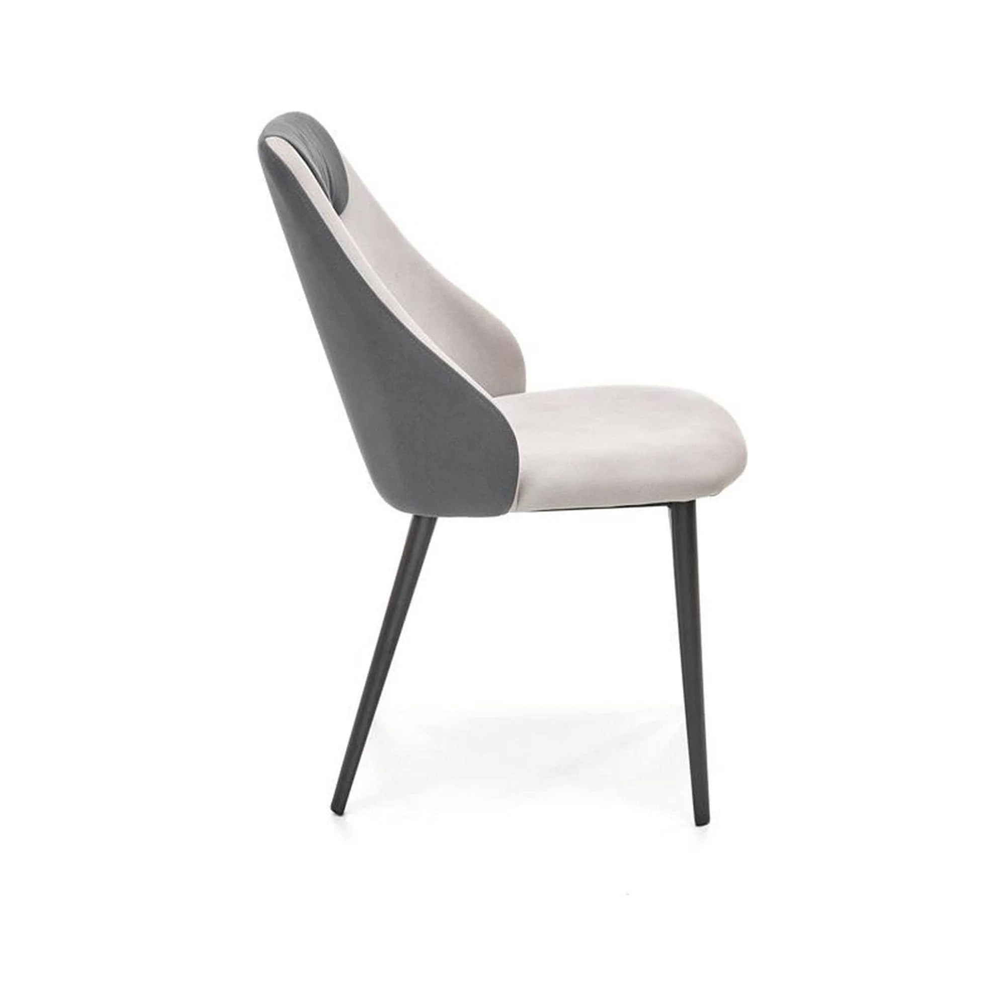Scaun K470, gri/negru, stofa clasica/metal, 48x62x85 cm