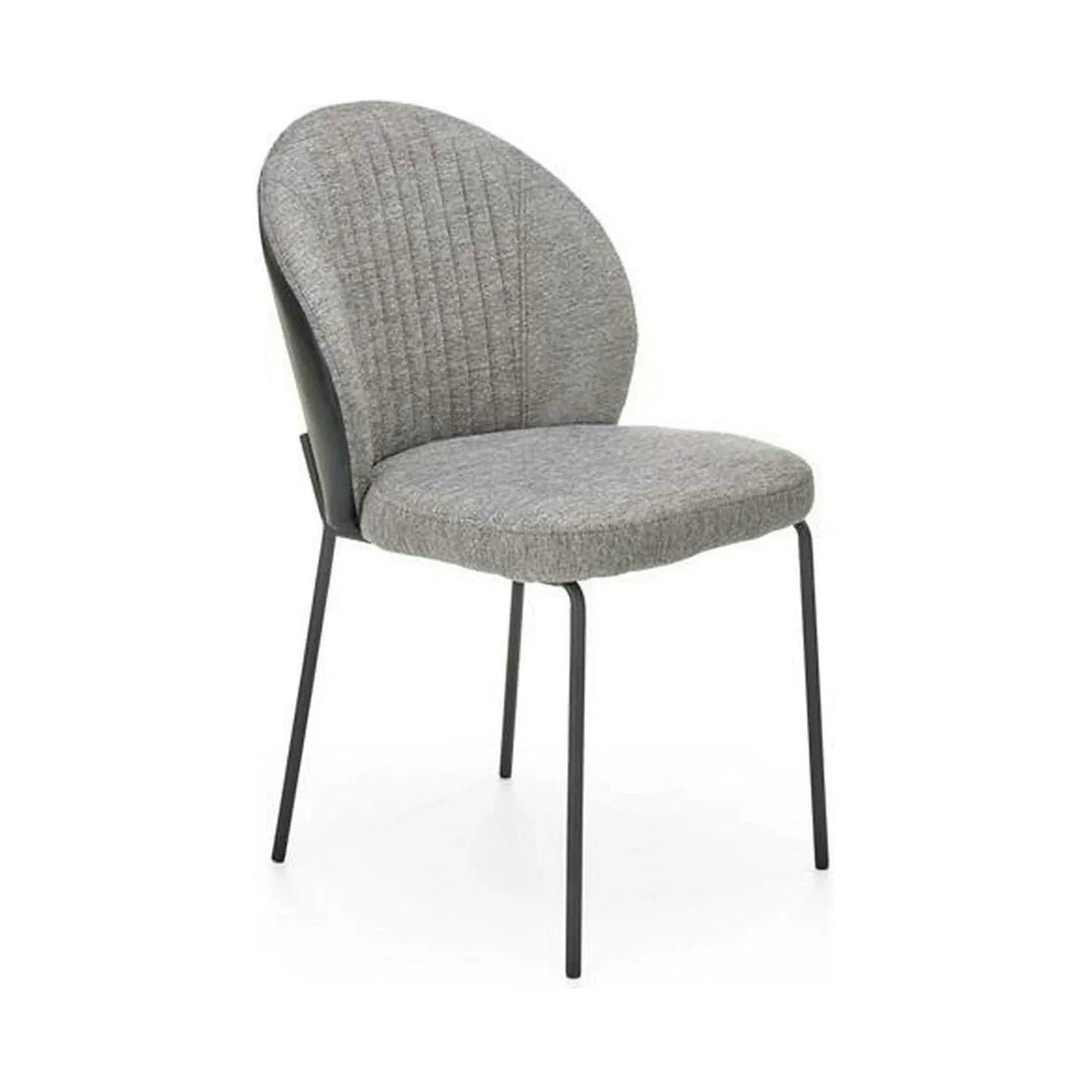 Scaun K471, gri/negru, stofa/piele ecologica, 50x58x85 cm