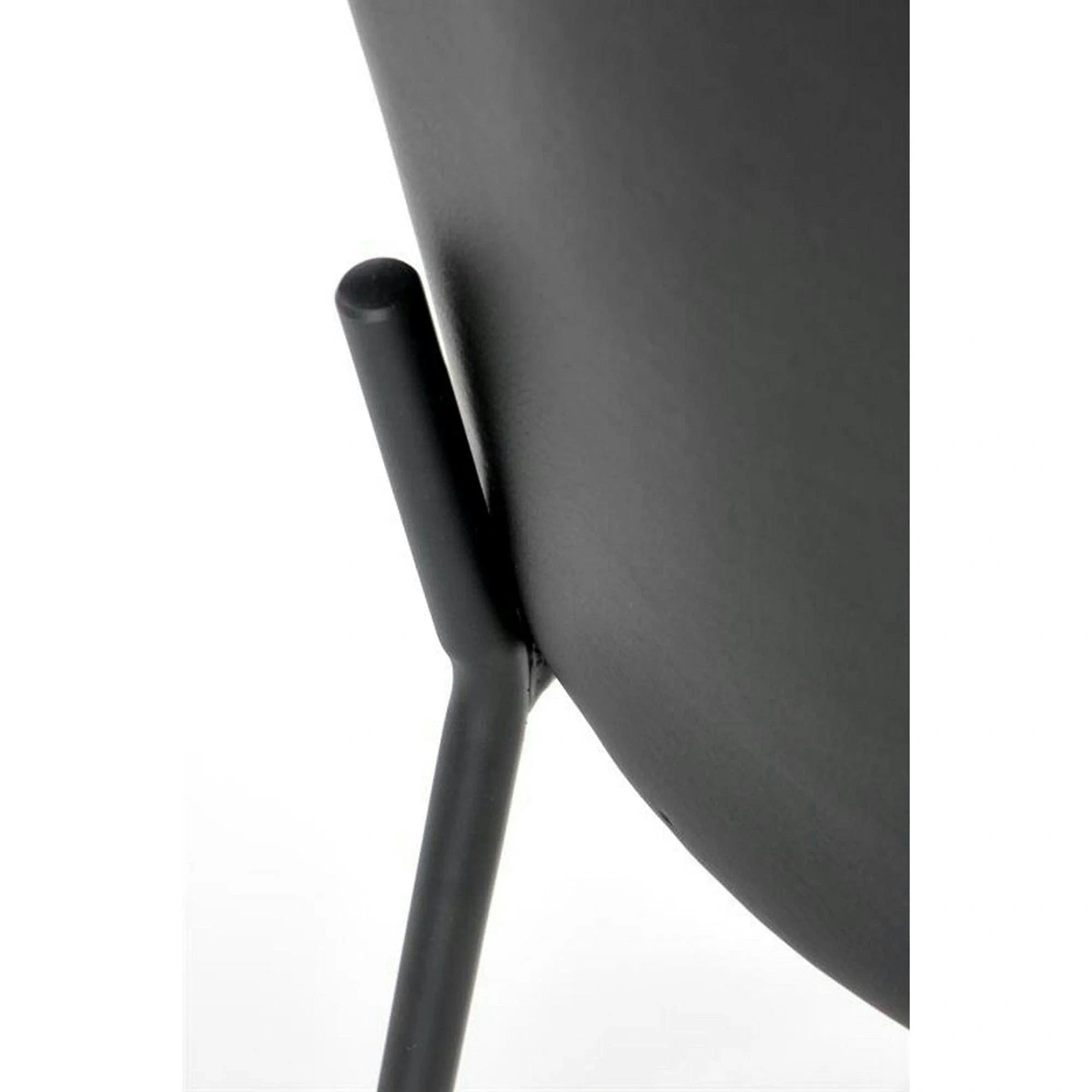 Scaun K471, gri/negru, stofa/piele ecologica, 50x58x85 cm