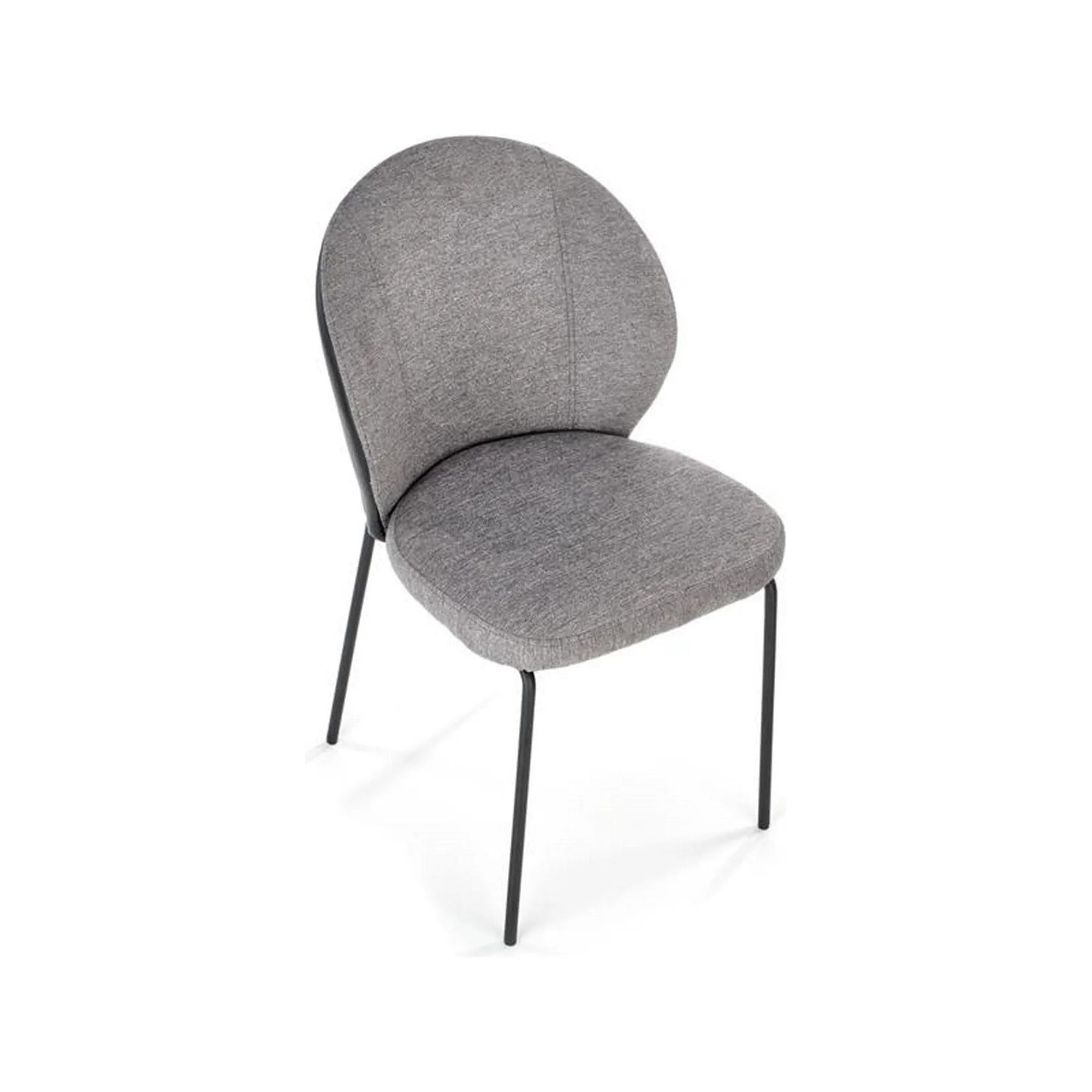 Scaun K471, gri/negru, stofa/piele ecologica, 50x58x85 cm