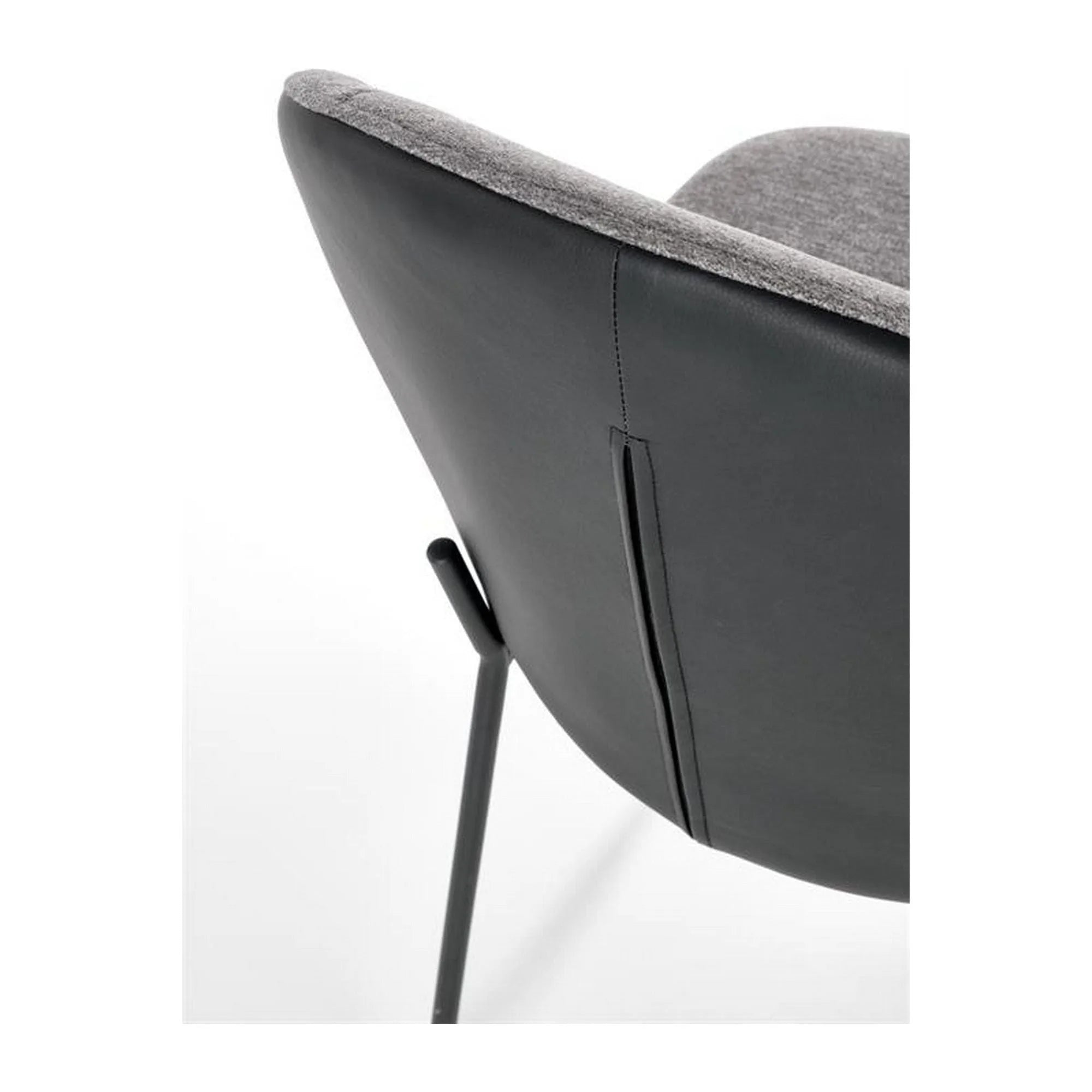 Scaun K471, gri/negru, stofa/piele ecologica, 50x58x85 cm