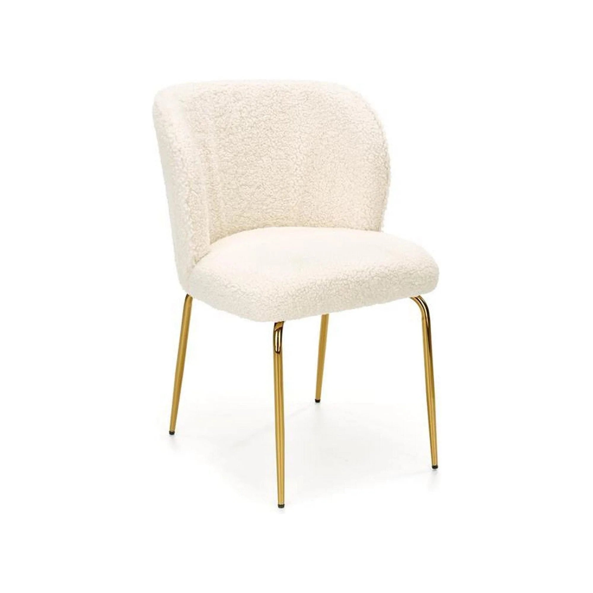 Scaun K474, stofa blana crem, 54x64x80 cm