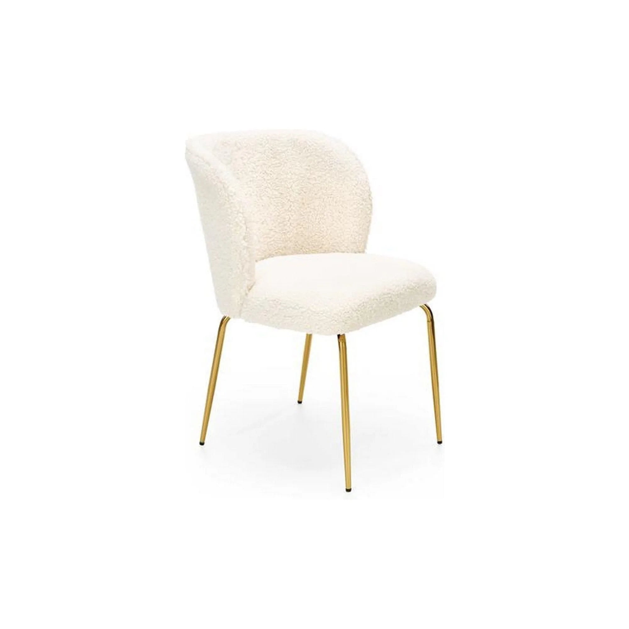 Scaun K474, stofa blana crem, 54x64x80 cm